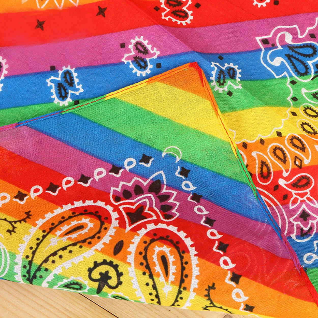 12 Pieces Paisley Bandana Cotton Cowboy Bandana Unisex Print Headwraps Wristband for Women Men Festival Daily Wearing