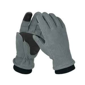 1pair Rocker Fleece Winter Warm Anti-Slip Gloves Outdoor Riding Sports Gloves, Size: XS(Gray)