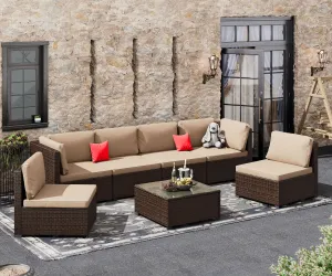 7 Pieces Patio Furniture Set