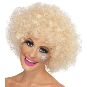 70s Funky Afro Wig Adult Blonde 120gm