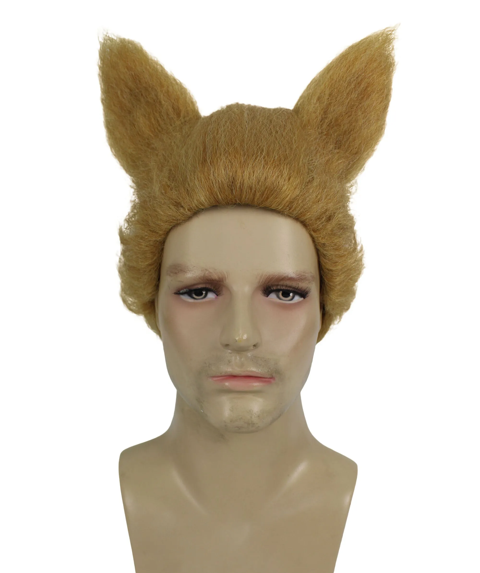 Adult Men's Blonde Half-man Half-dog Wig with Unruly Curls I Best for Halloween I Flame-retardant Synthetic Fiber