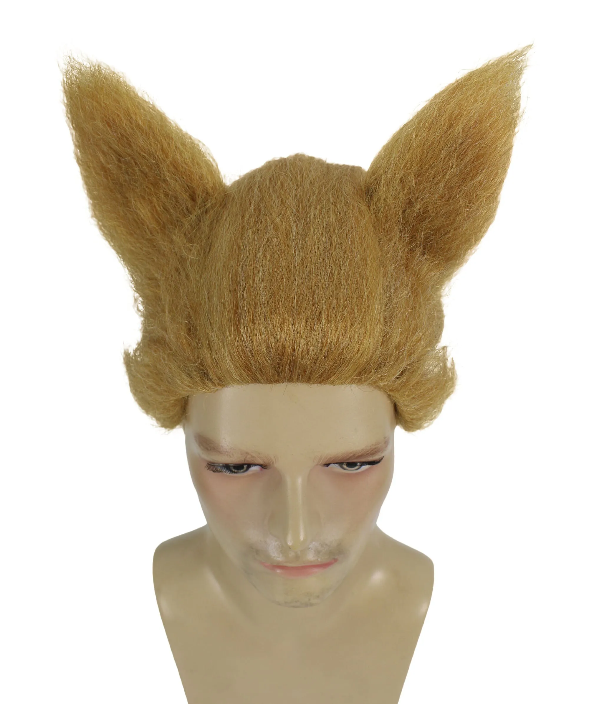 Adult Men's Blonde Half-man Half-dog Wig with Unruly Curls I Best for Halloween I Flame-retardant Synthetic Fiber