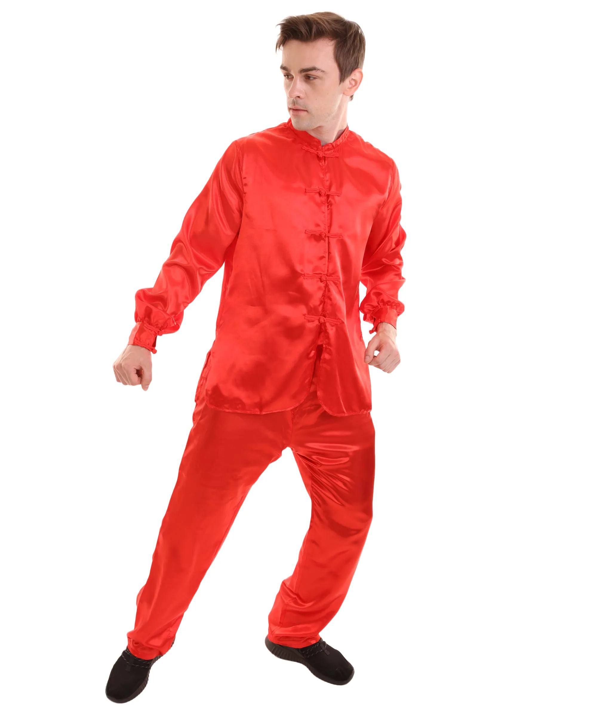 Adult Men's Chinese Traditional Kung Fu Costume | Multiple Color Options Cosplay Costume