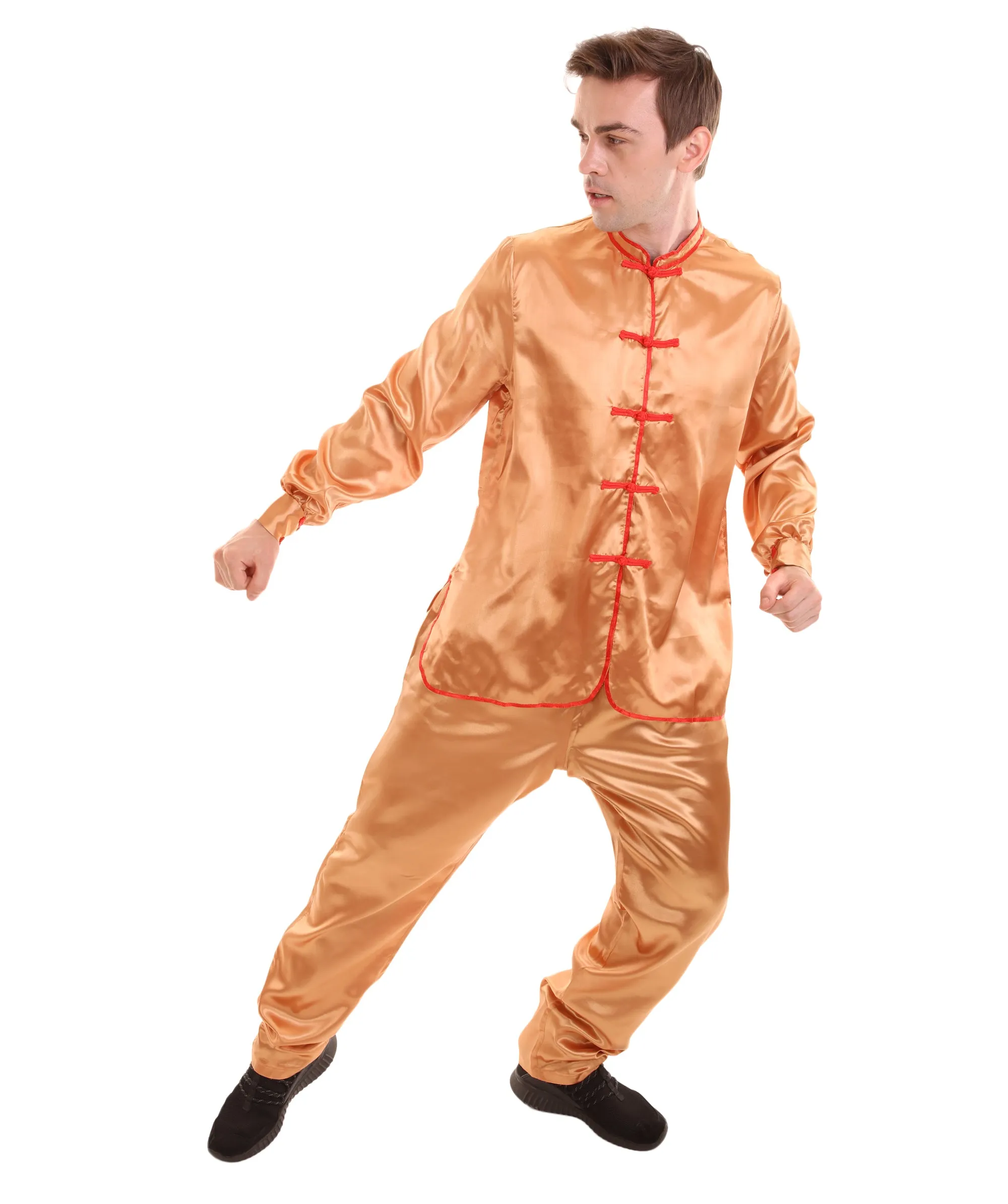 Adult Men's Chinese Traditional Kung Fu Costume | Multiple Color Options Cosplay Costume