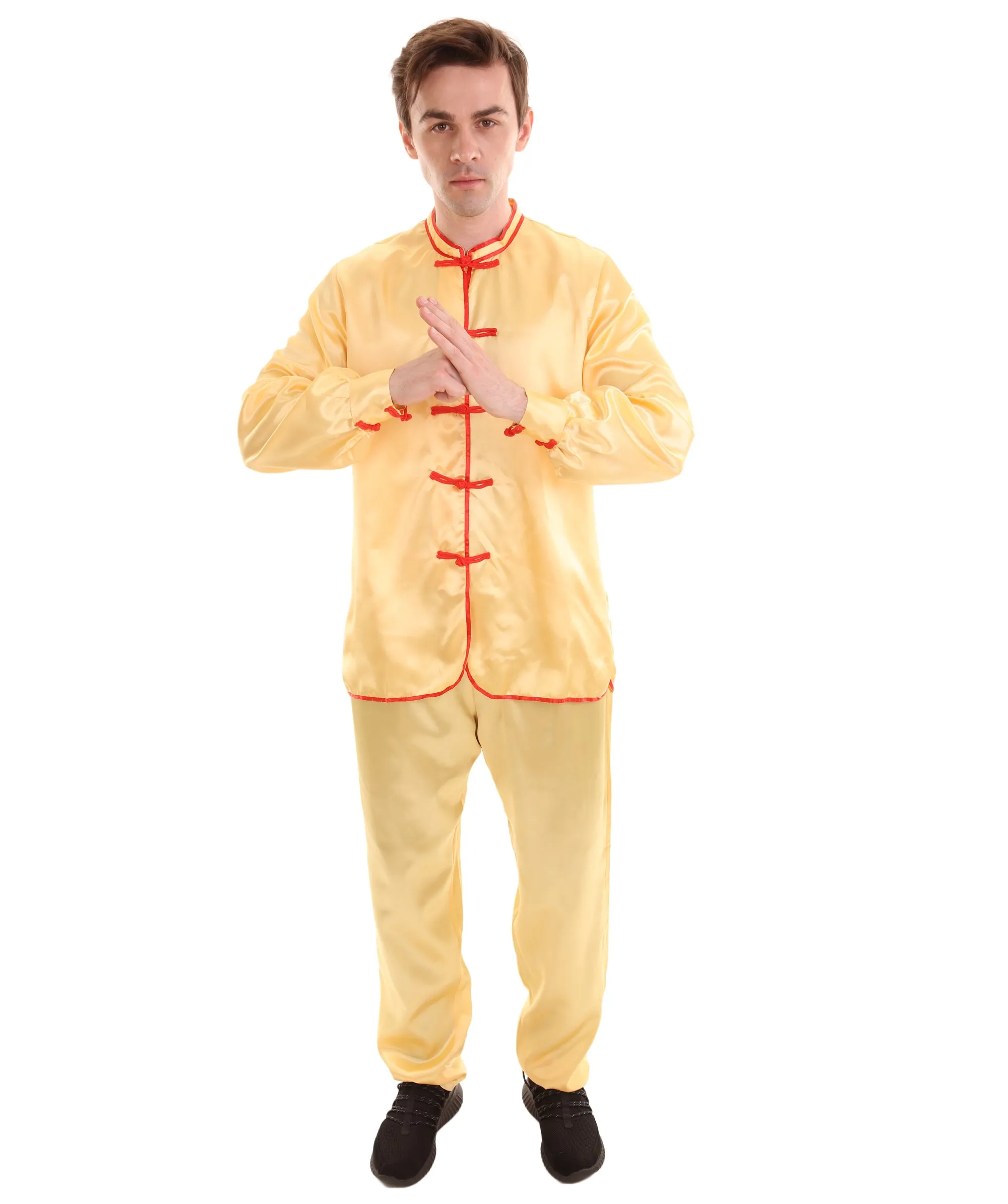 Adult Men's Chinese Traditional Kung Fu Costume | Multiple Color Options Cosplay Costume