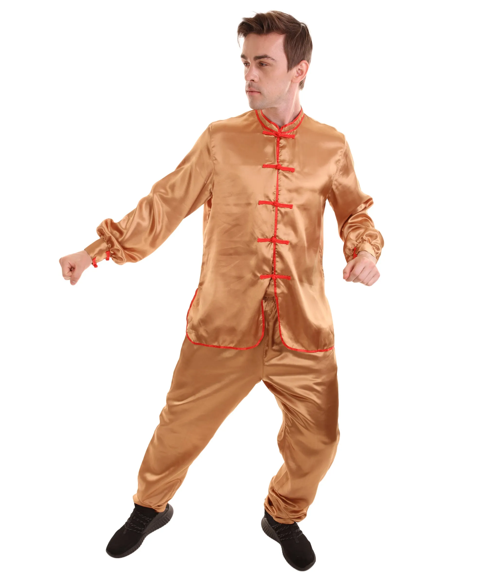 Adult Men's Chinese Traditional Kung Fu Costume | Multiple Color Options Cosplay Costume