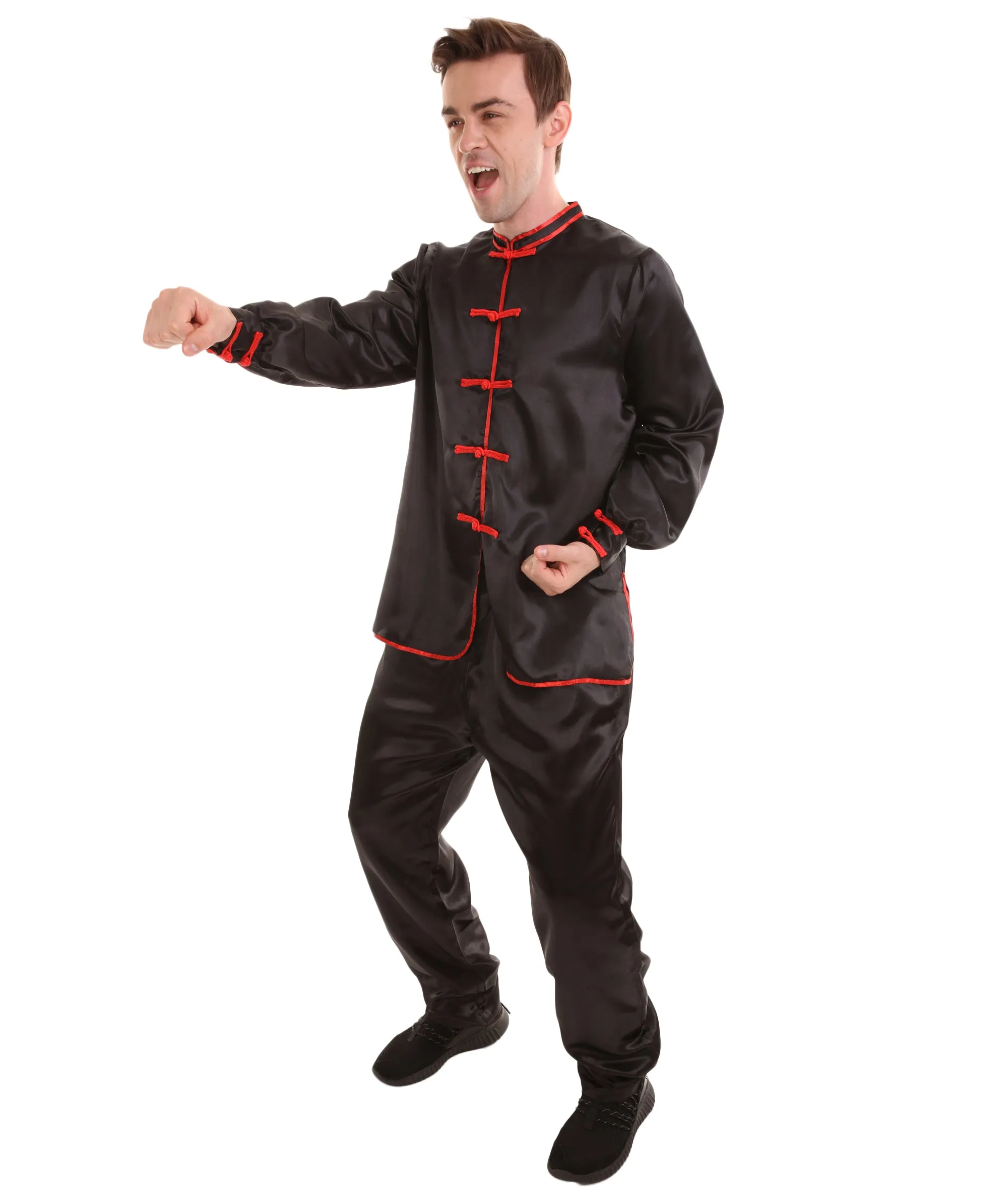 Adult Men's Chinese Traditional Kung Fu Costume | Multiple Color Options Cosplay Costume