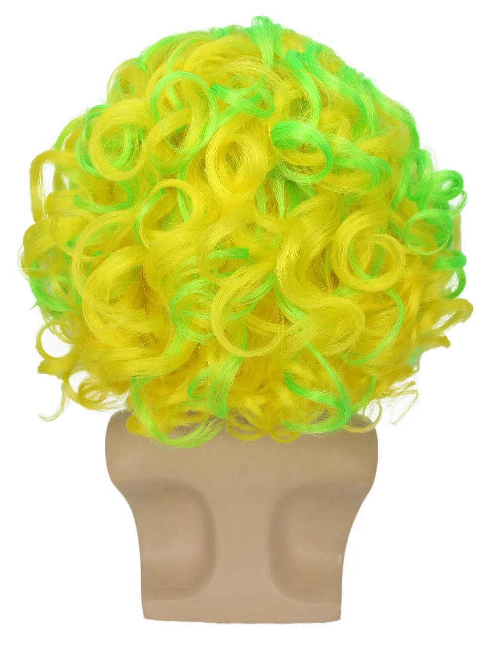 Adult Men's One Size Green Clown Wig| Perfect for Halloween| Flame-retardant Synthetic Fiber