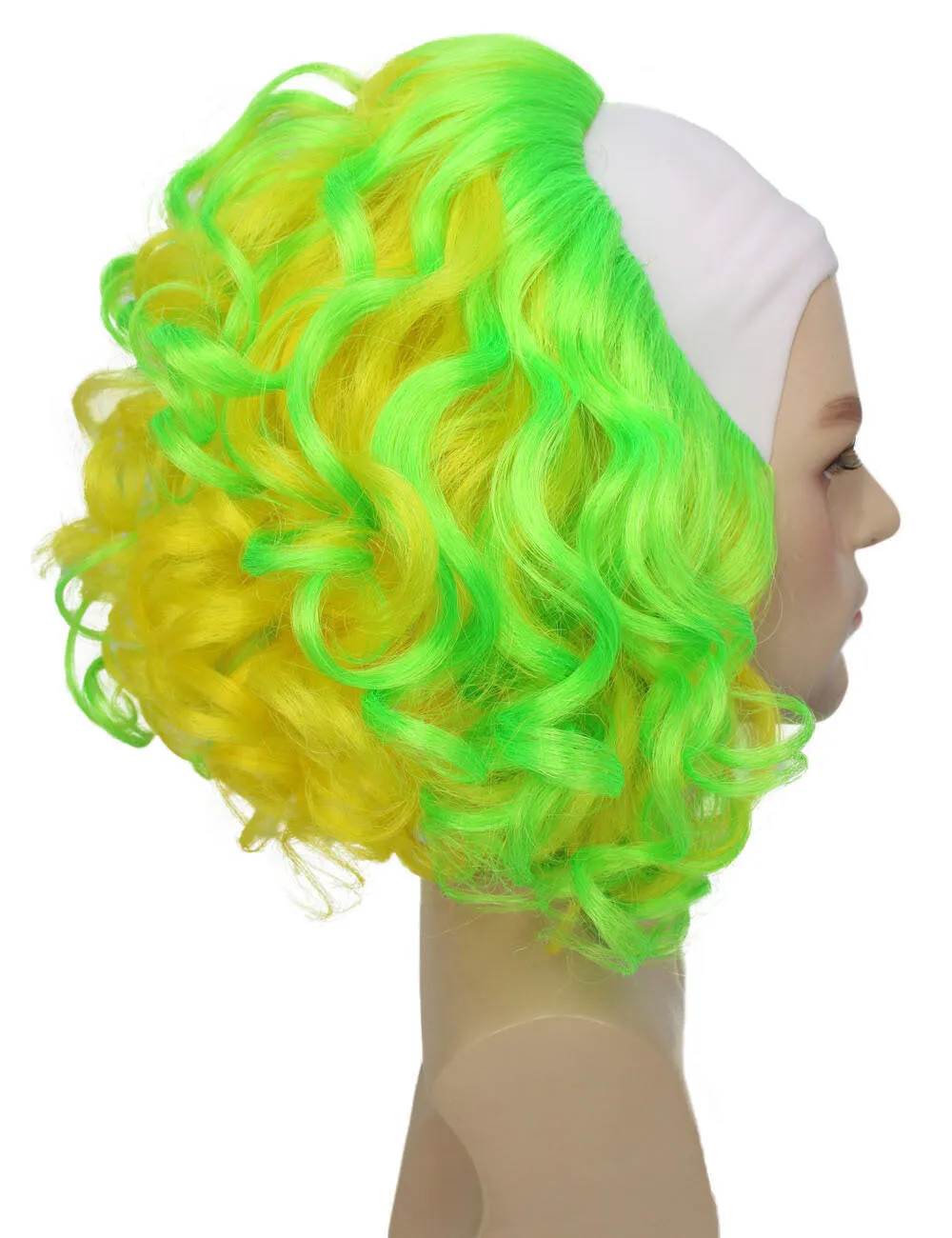 Adult Men's One Size Green Clown Wig| Perfect for Halloween| Flame-retardant Synthetic Fiber