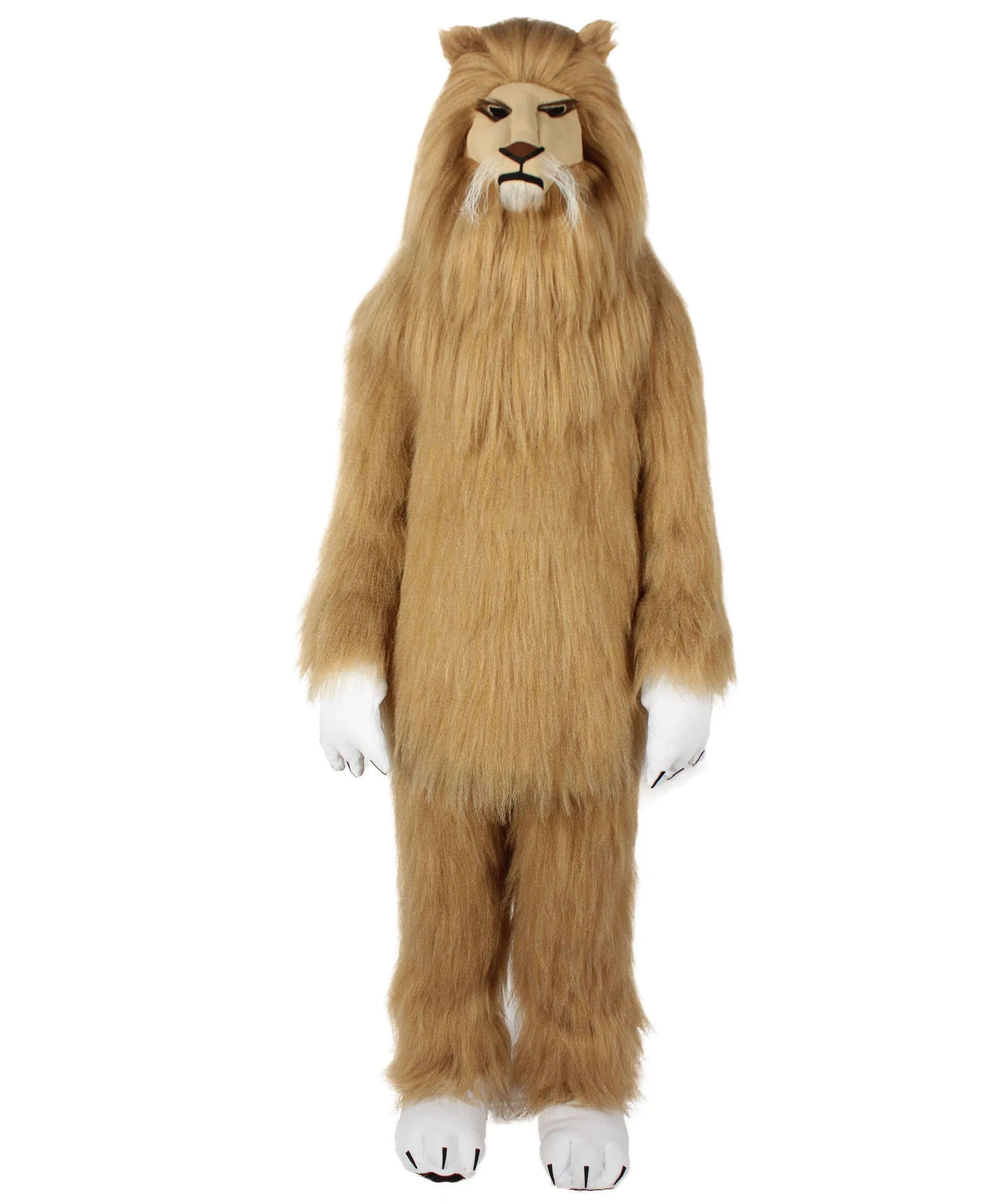 Adult Novelty Lion King of the Jungle Costume | Wig and Mask Bundle and Costume (Sold Separately)