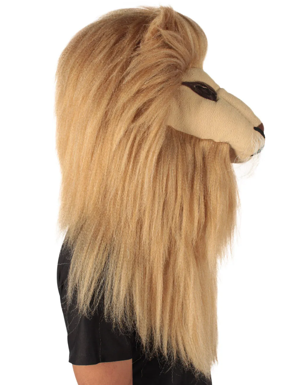 Adult Novelty Lion King of the Jungle Costume | Wig and Mask Bundle and Costume (Sold Separately)