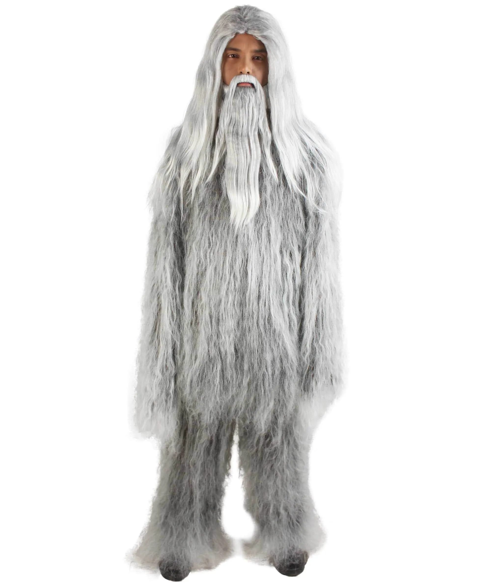 Adult Unisex Bigfoot Horror Wig with Mustache and Beard Bundle | Multiple Color Options