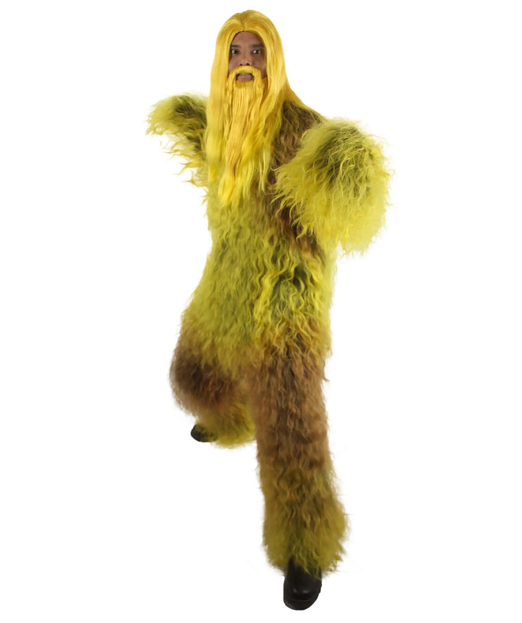 Adult Unisex Bigfoot Horror Wig with Mustache and Beard Bundle | Multiple Color Options