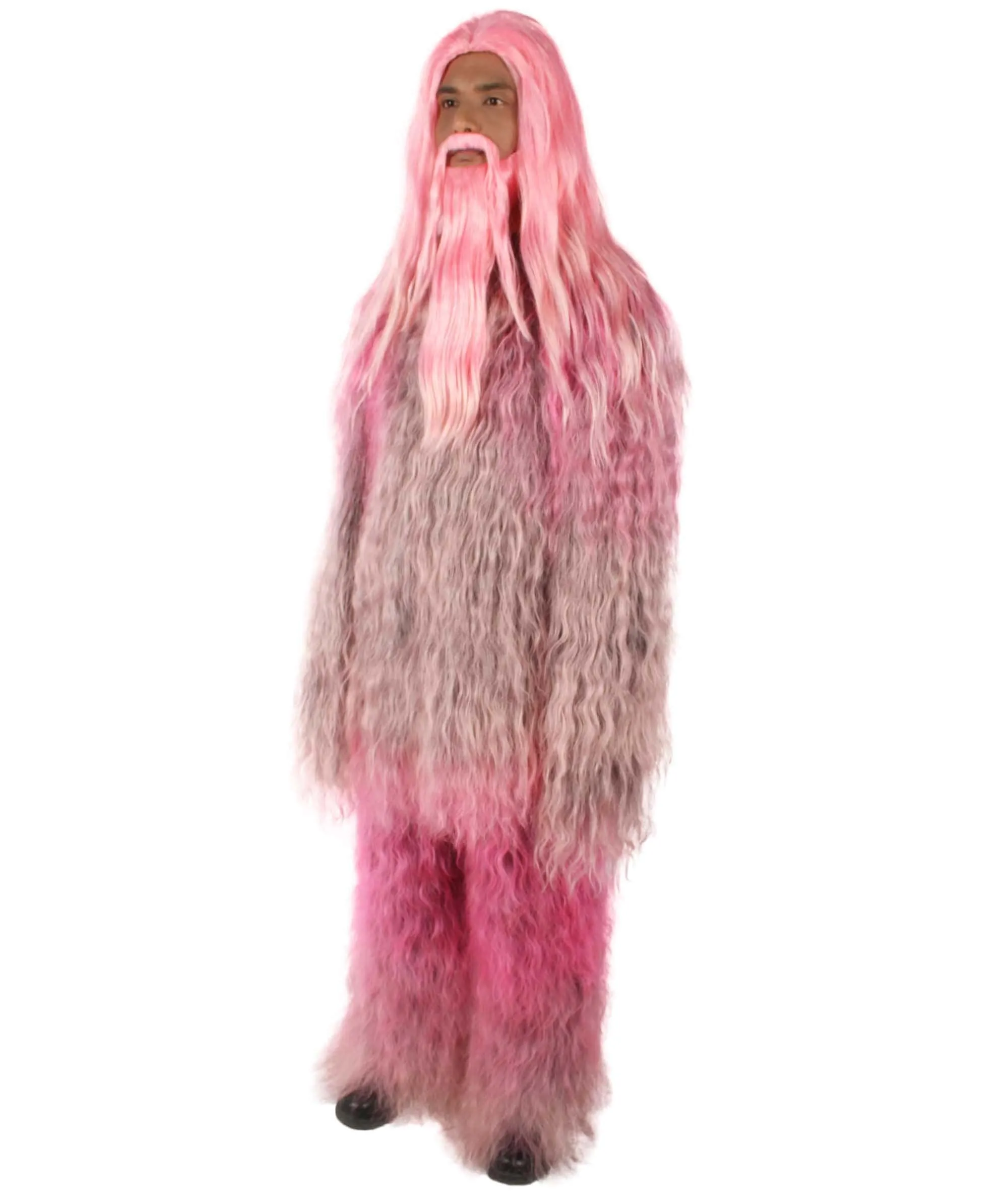 Adult Unisex Bigfoot Horror Wig with Mustache and Beard Bundle | Multiple Color Options