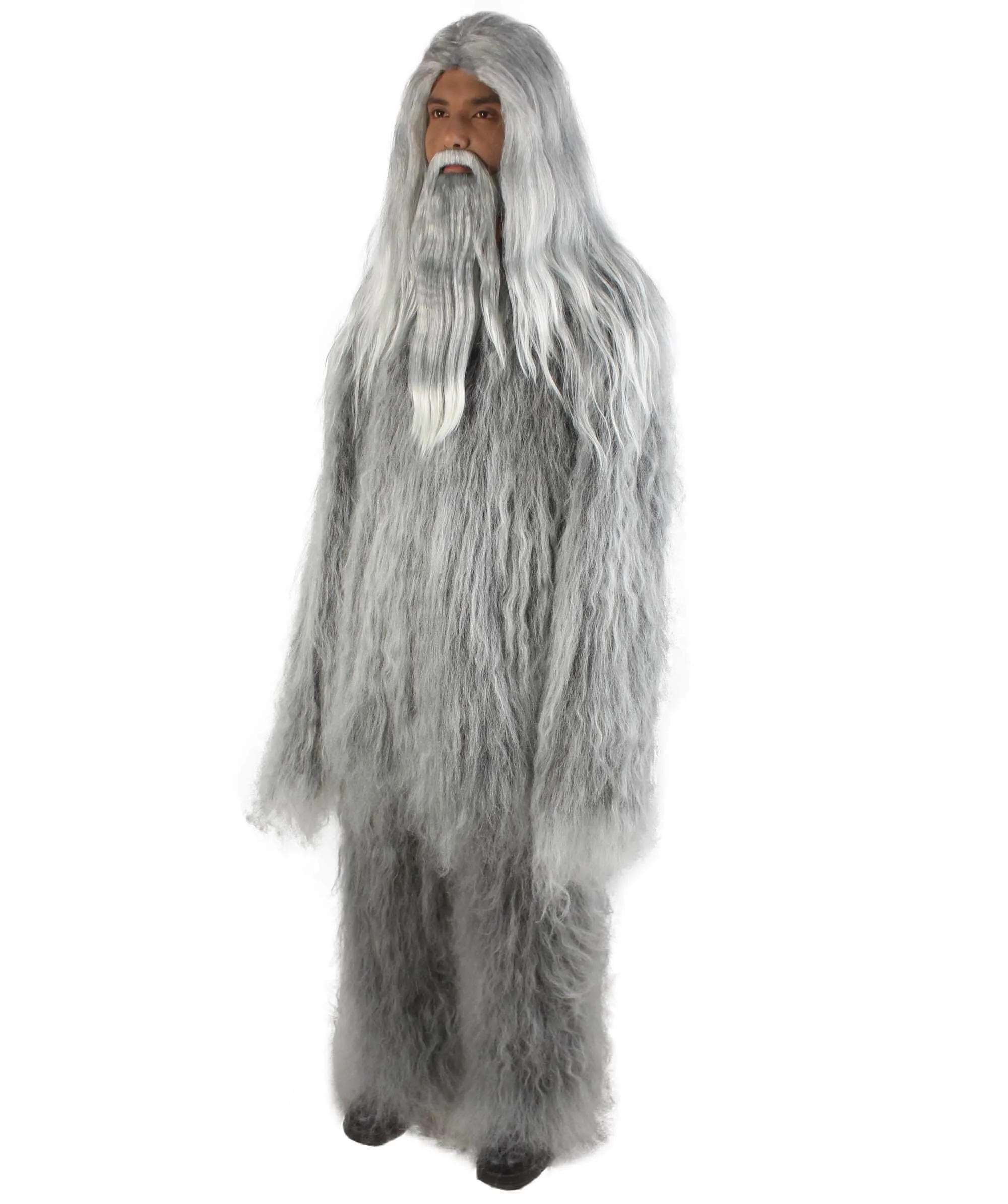 Adult Unisex Bigfoot Horror Wig with Mustache and Beard Bundle | Multiple Color Options