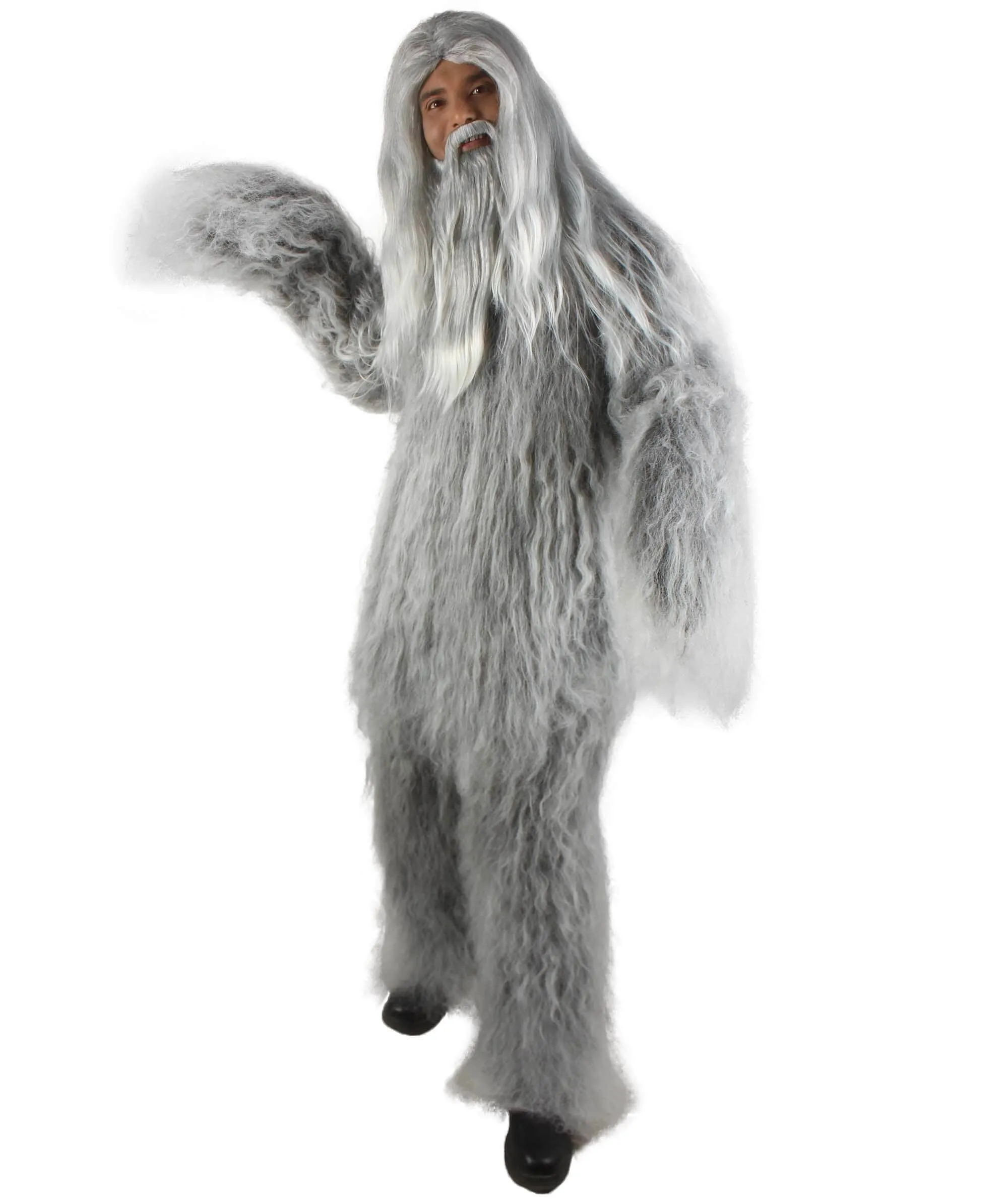 Adult Unisex Bigfoot Horror Wig with Mustache and Beard Bundle | Multiple Color Options