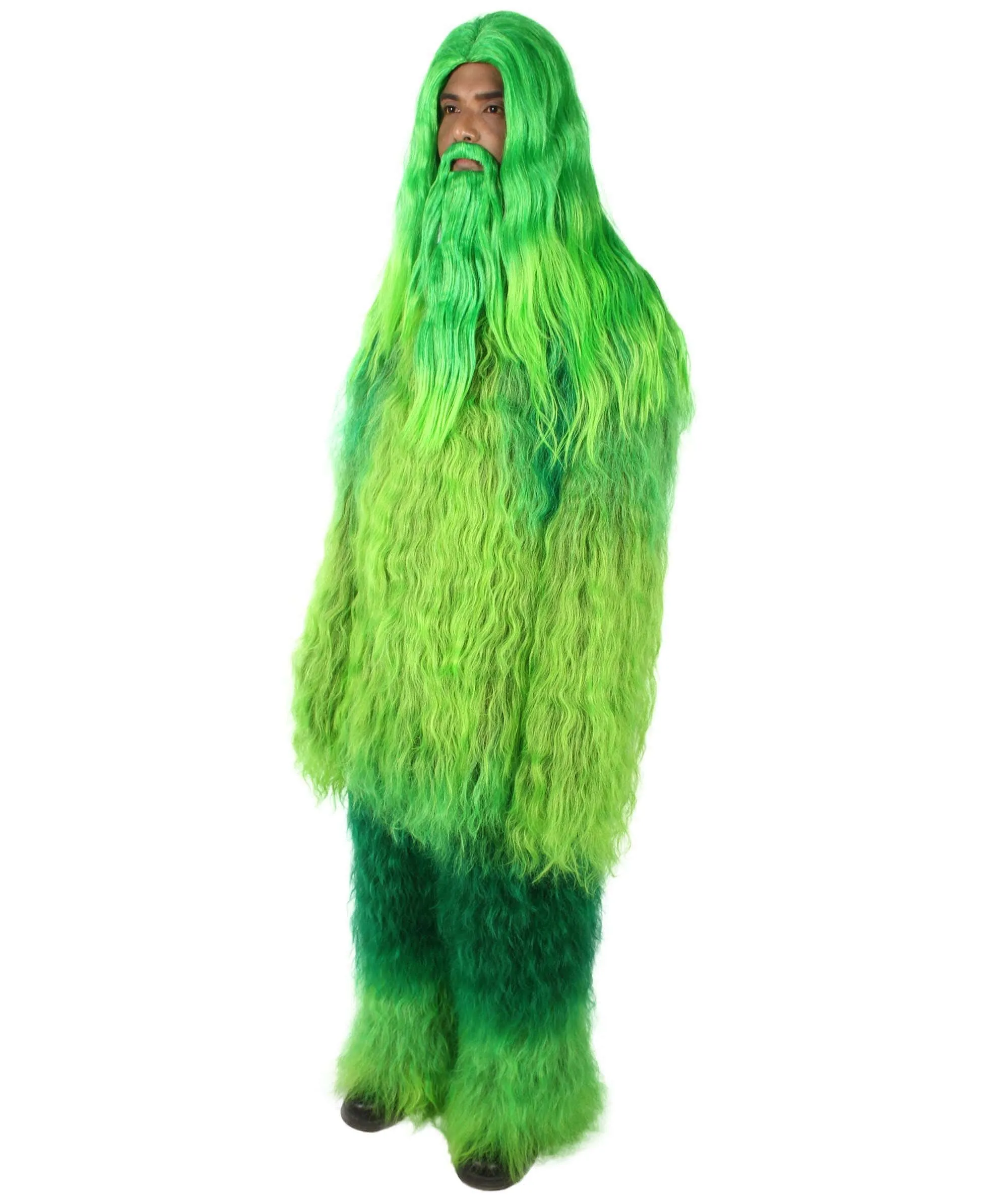 Adult Unisex Bigfoot Horror Wig with Mustache and Beard Bundle | Multiple Color Options