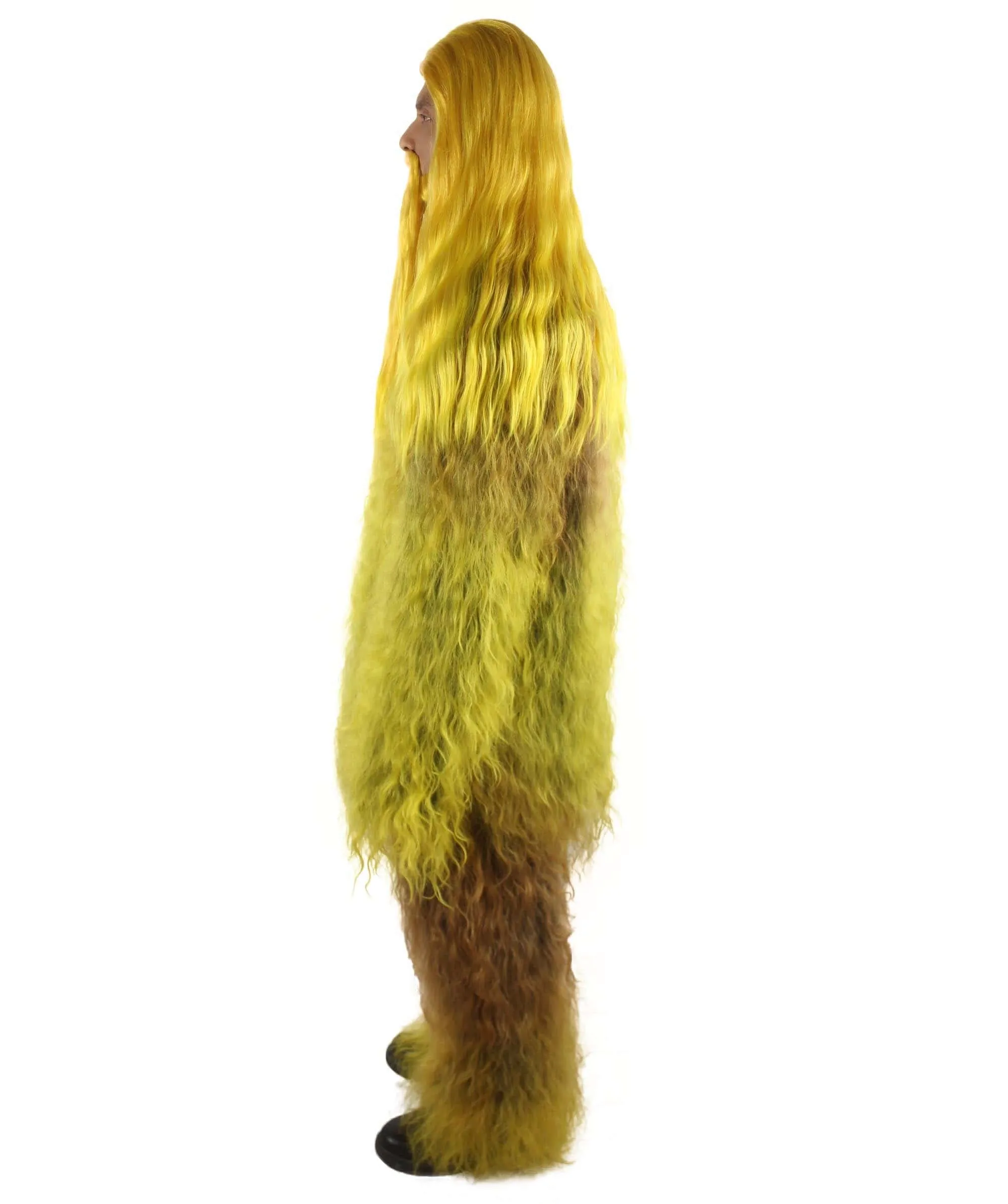 Adult Unisex Bigfoot Horror Wig with Mustache and Beard Bundle | Multiple Color Options