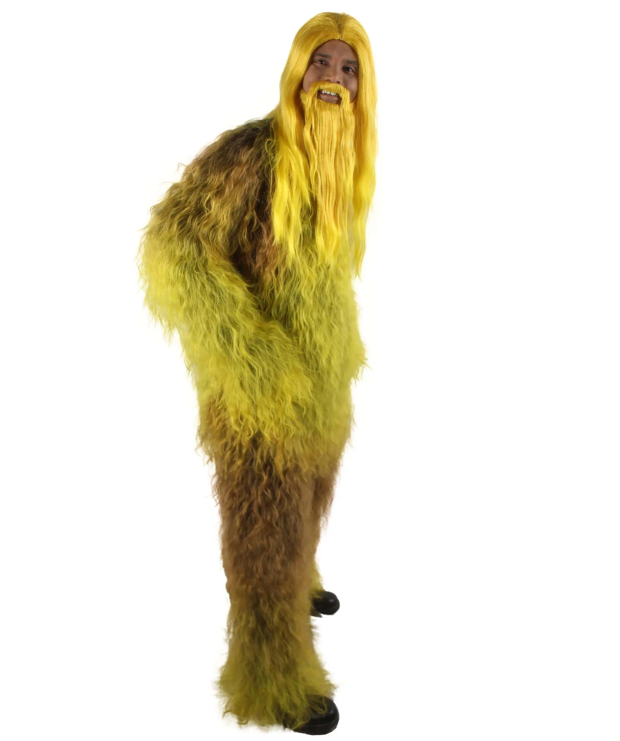 Adult Unisex Bigfoot Horror Wig with Mustache and Beard Bundle | Multiple Color Options