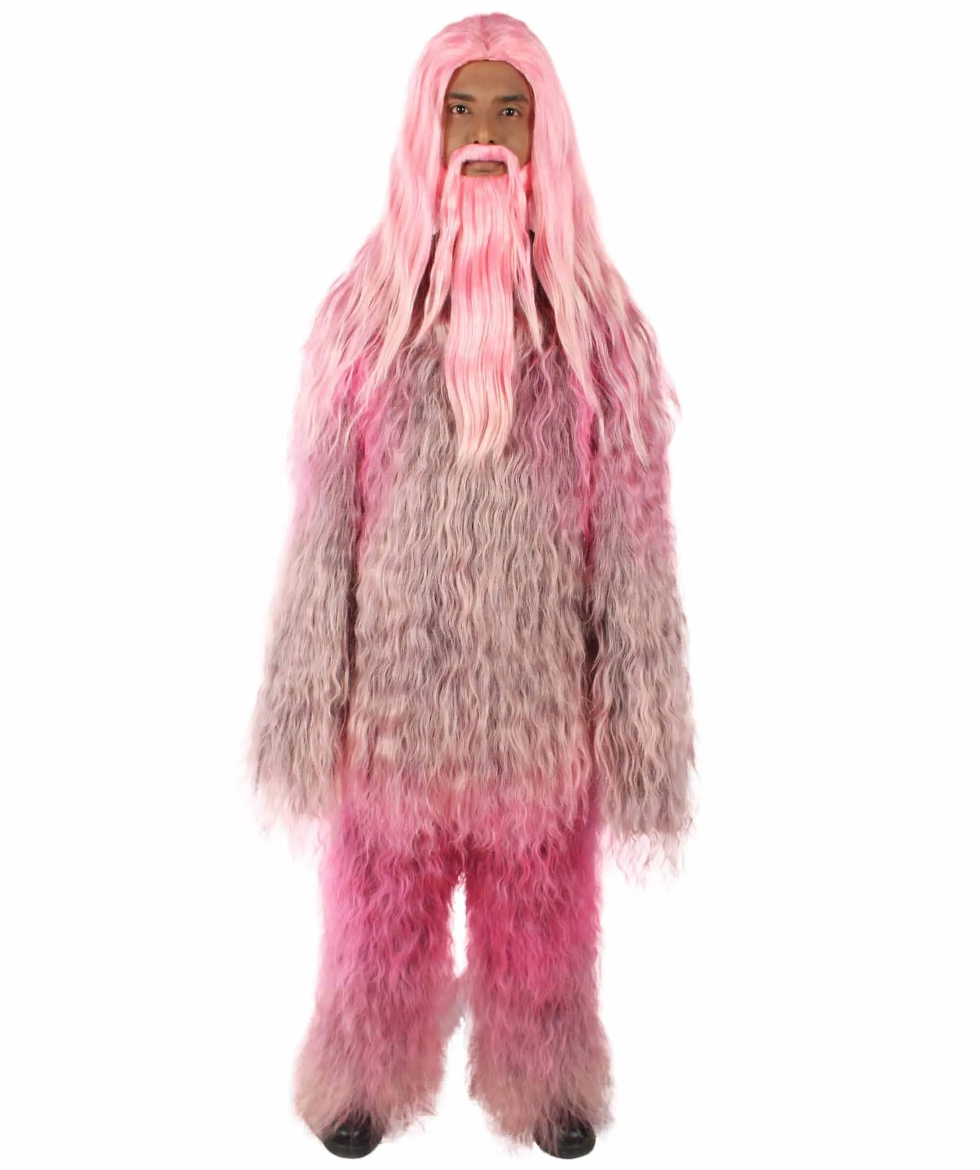 Adult Unisex Bigfoot Horror Wig with Mustache and Beard Bundle | Multiple Color Options