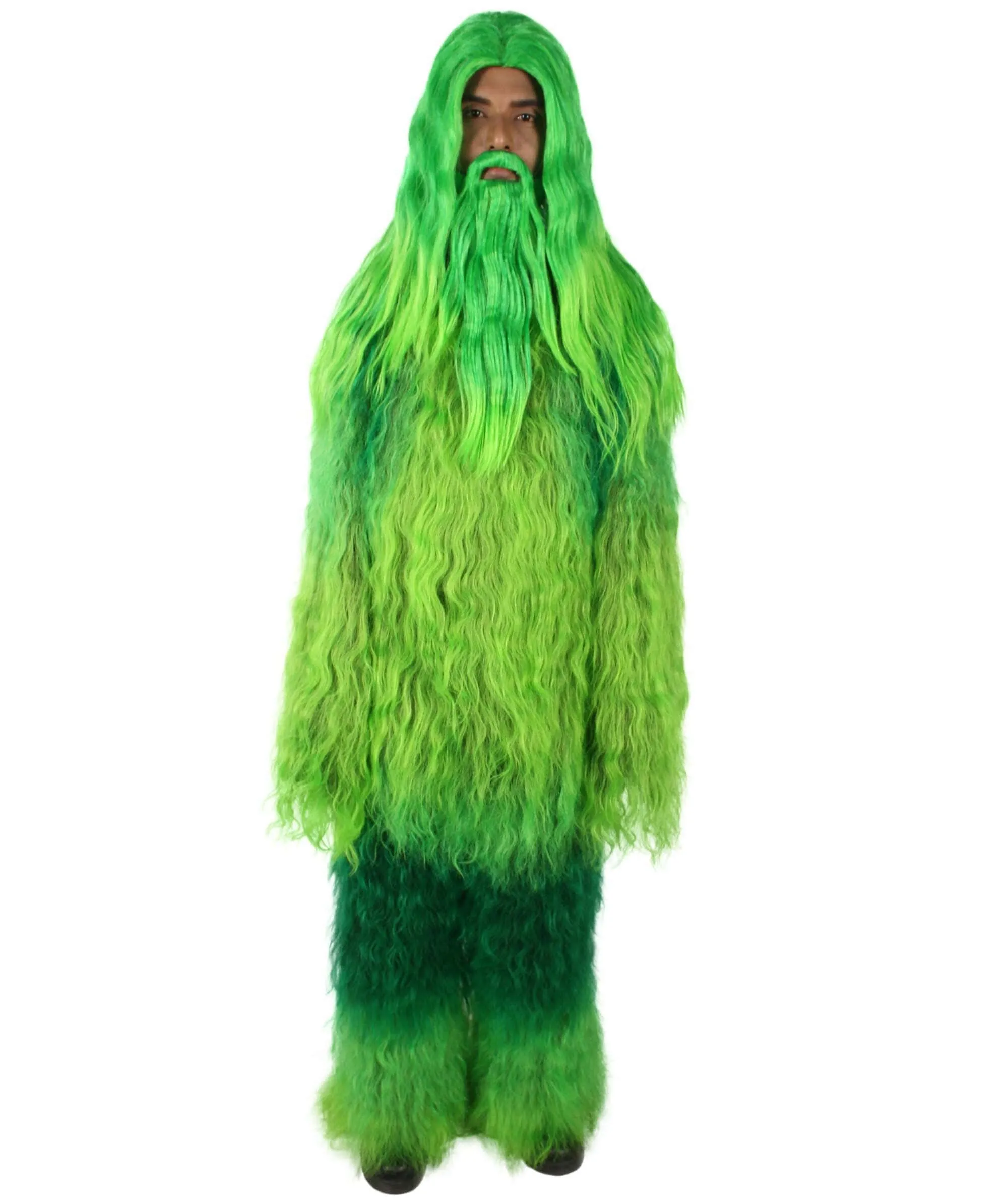 Adult Unisex Bigfoot Horror Wig with Mustache and Beard Bundle | Multiple Color Options