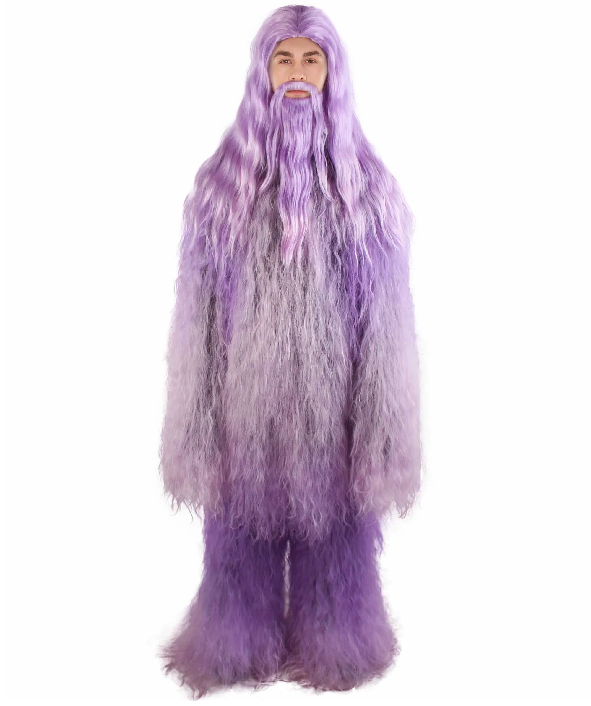 Adult Unisex Bigfoot Horror Wig with Mustache and Beard Bundle | Multiple Color Options