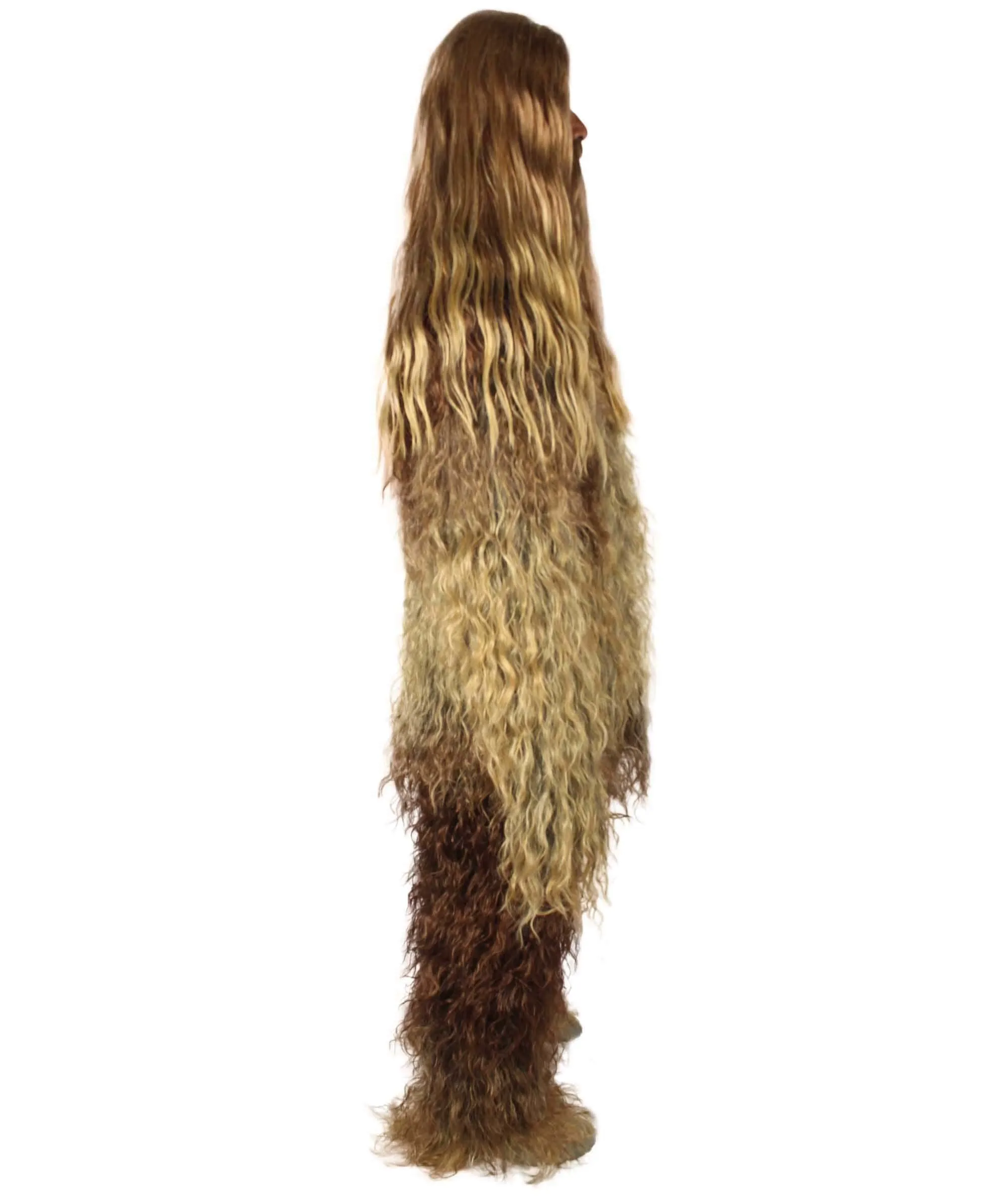 Adult Unisex Bigfoot Horror Wig with Mustache and Beard Bundle | Multiple Color Options