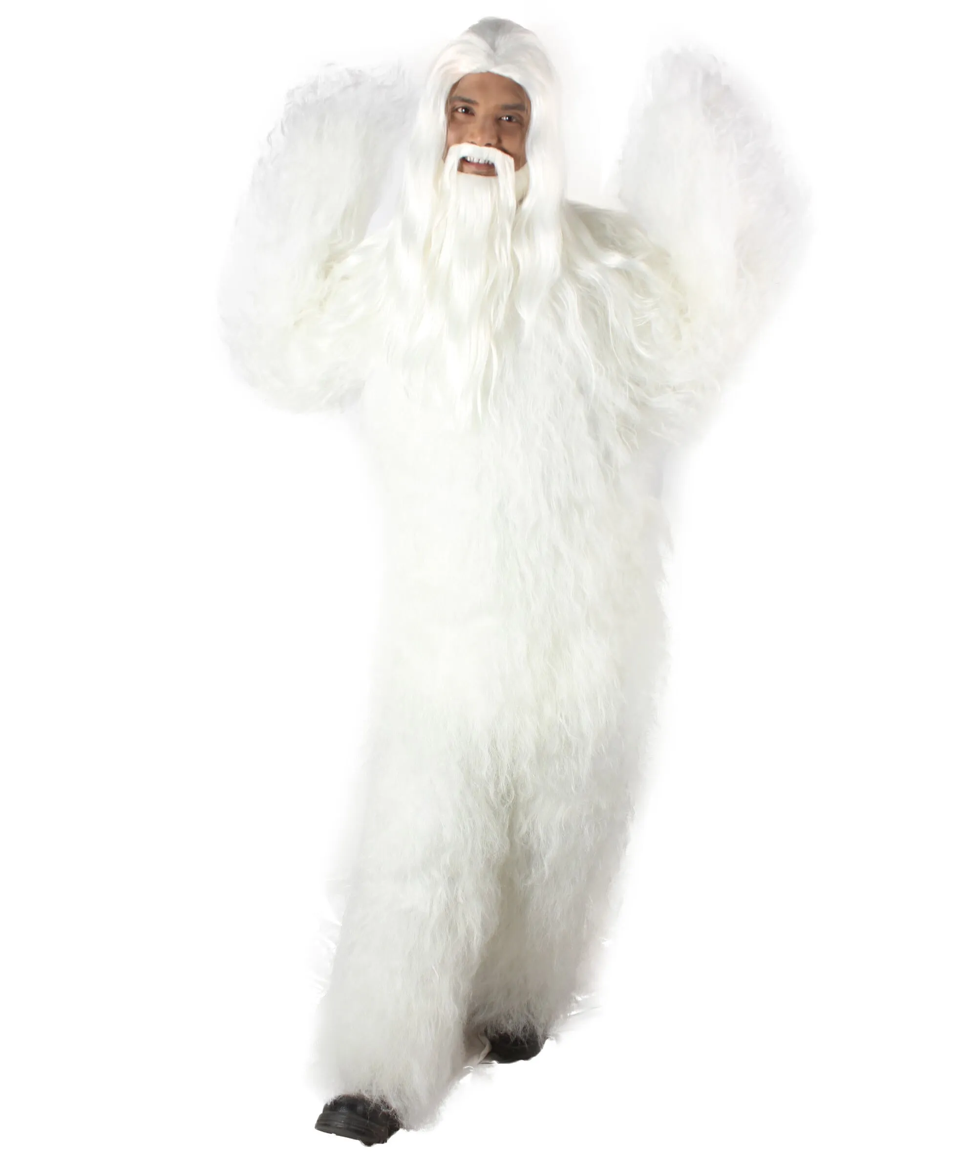 Adult Unisex Bigfoot Horror Wig with Mustache and Beard Bundle | Multiple Color Options