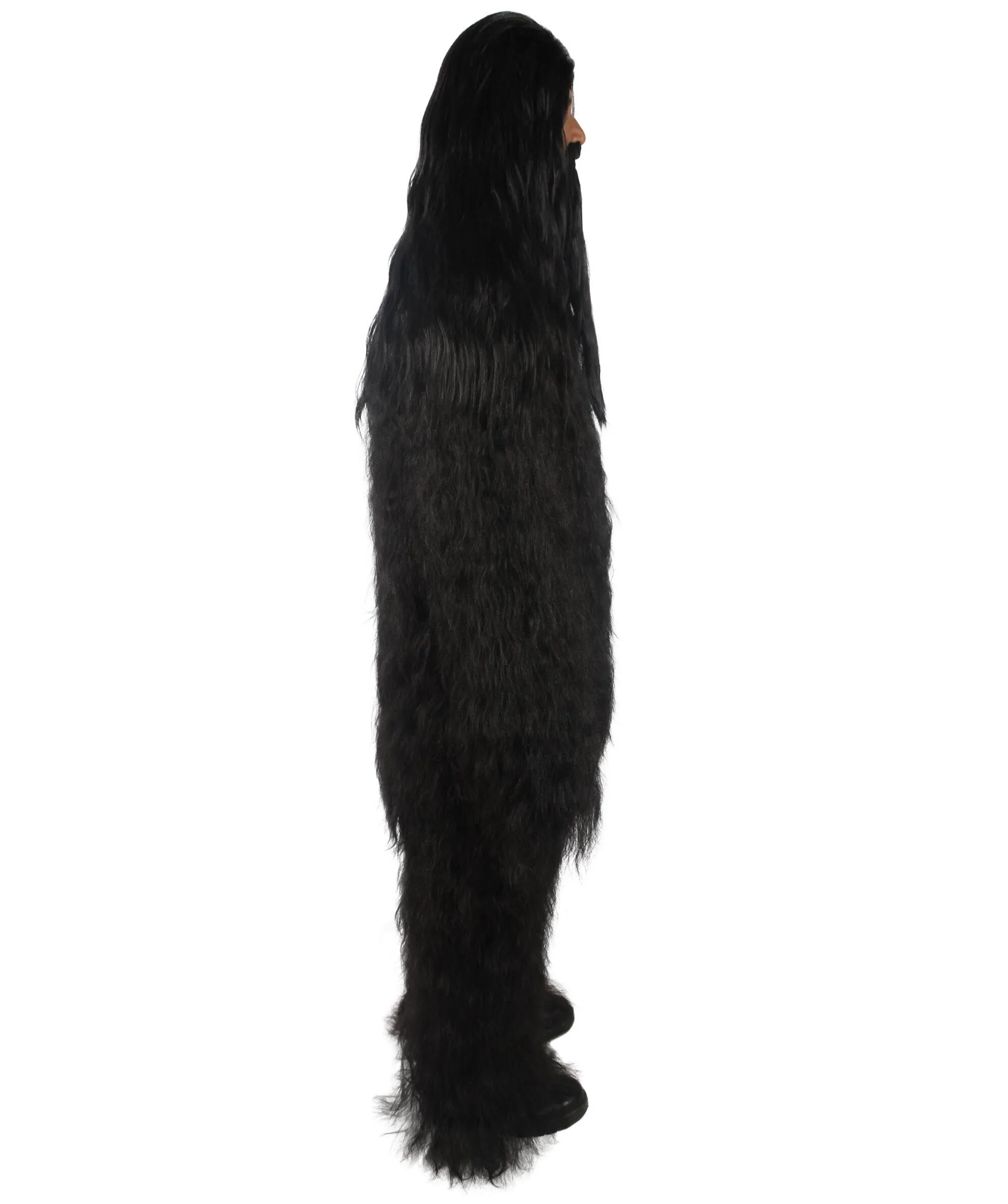 Adult Unisex Bigfoot Horror Wig with Mustache and Beard Bundle | Multiple Color Options