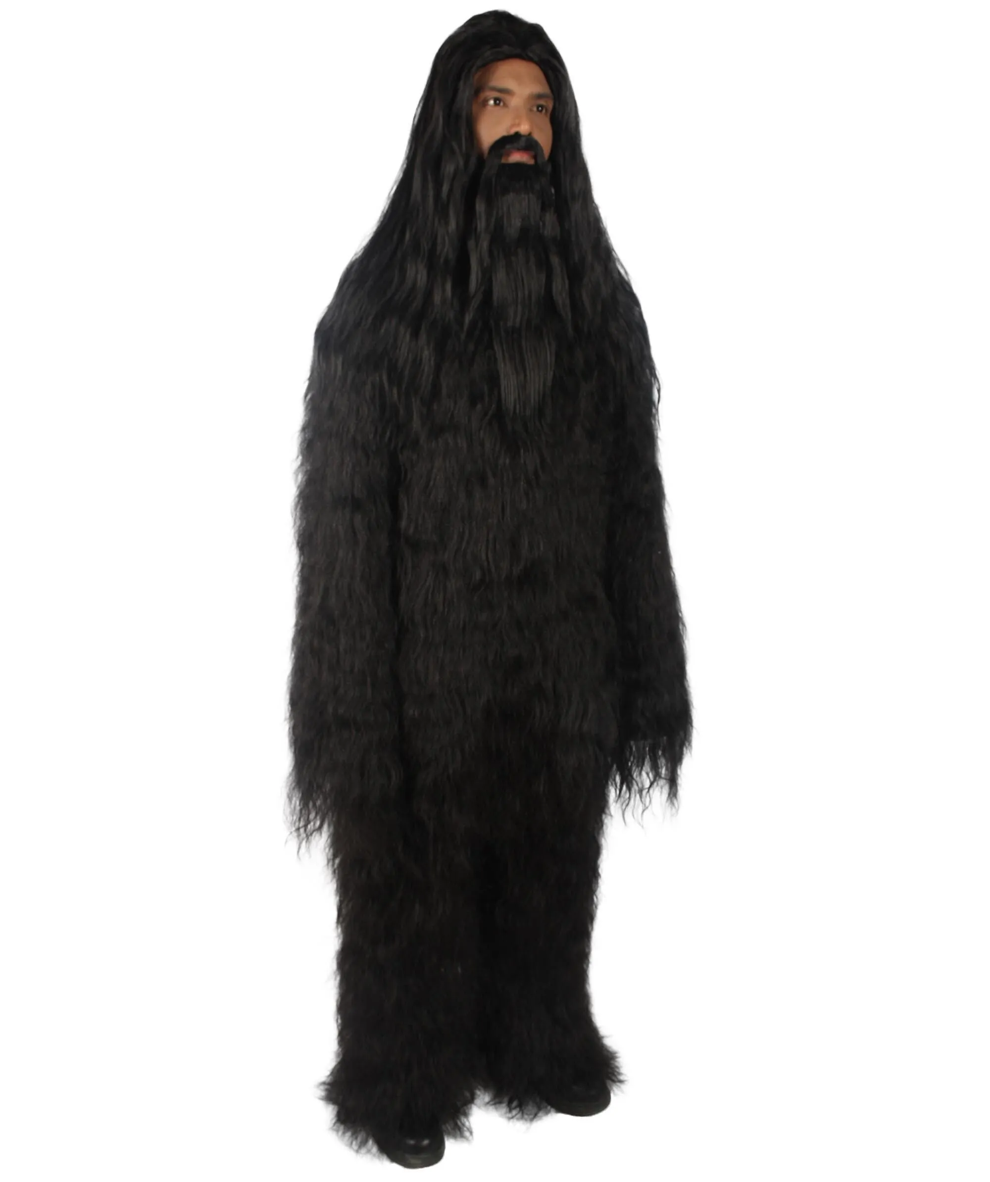 Adult Unisex Bigfoot Horror Wig with Mustache and Beard Bundle | Multiple Color Options