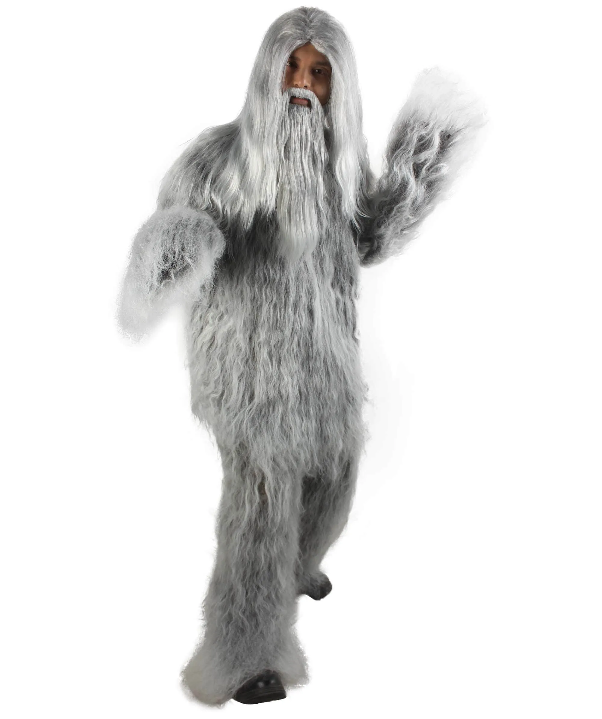 Adult Unisex Bigfoot Horror Wig with Mustache and Beard Bundle | Multiple Color Options