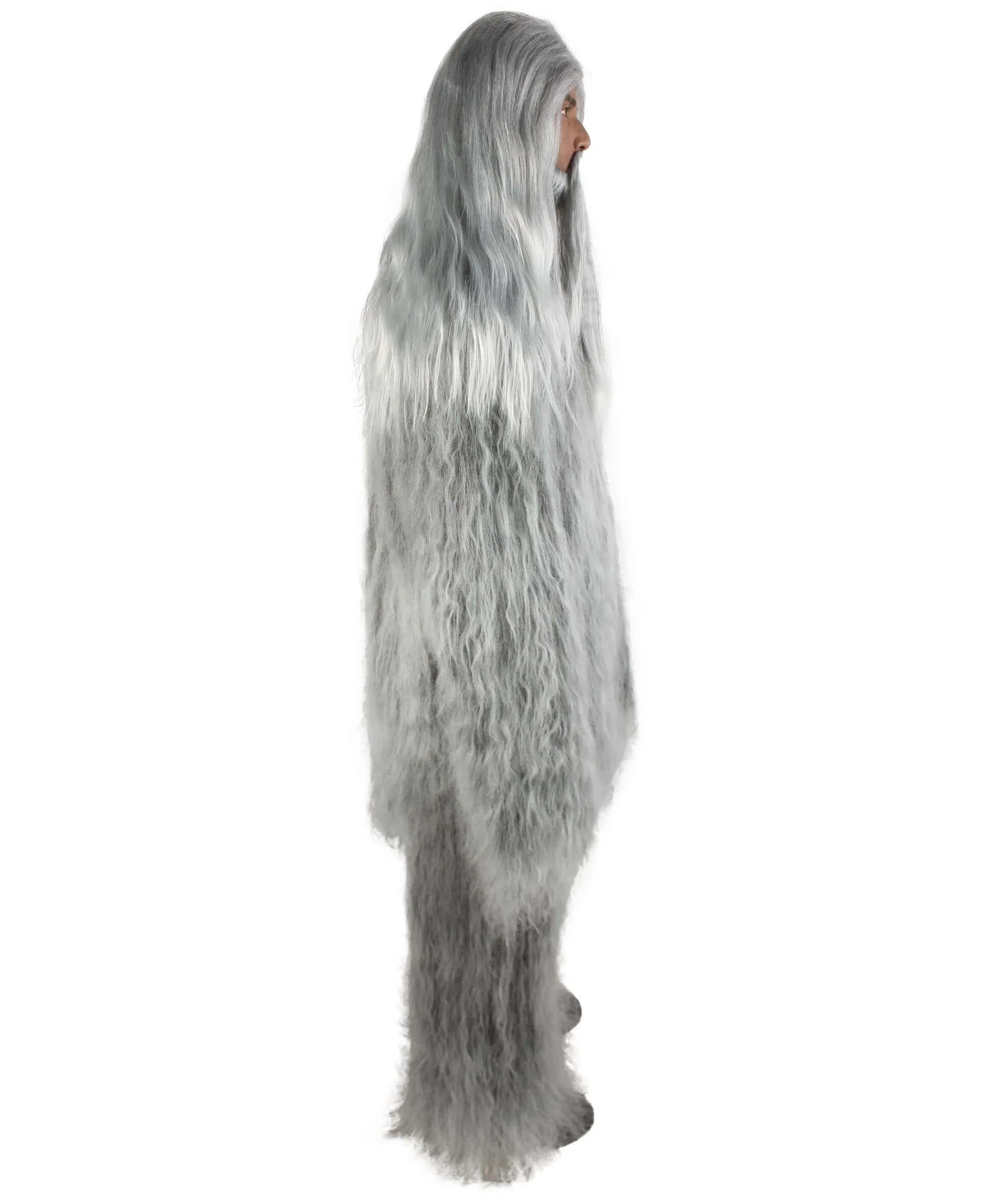 Adult Unisex Bigfoot Horror Wig with Mustache and Beard Bundle | Multiple Color Options