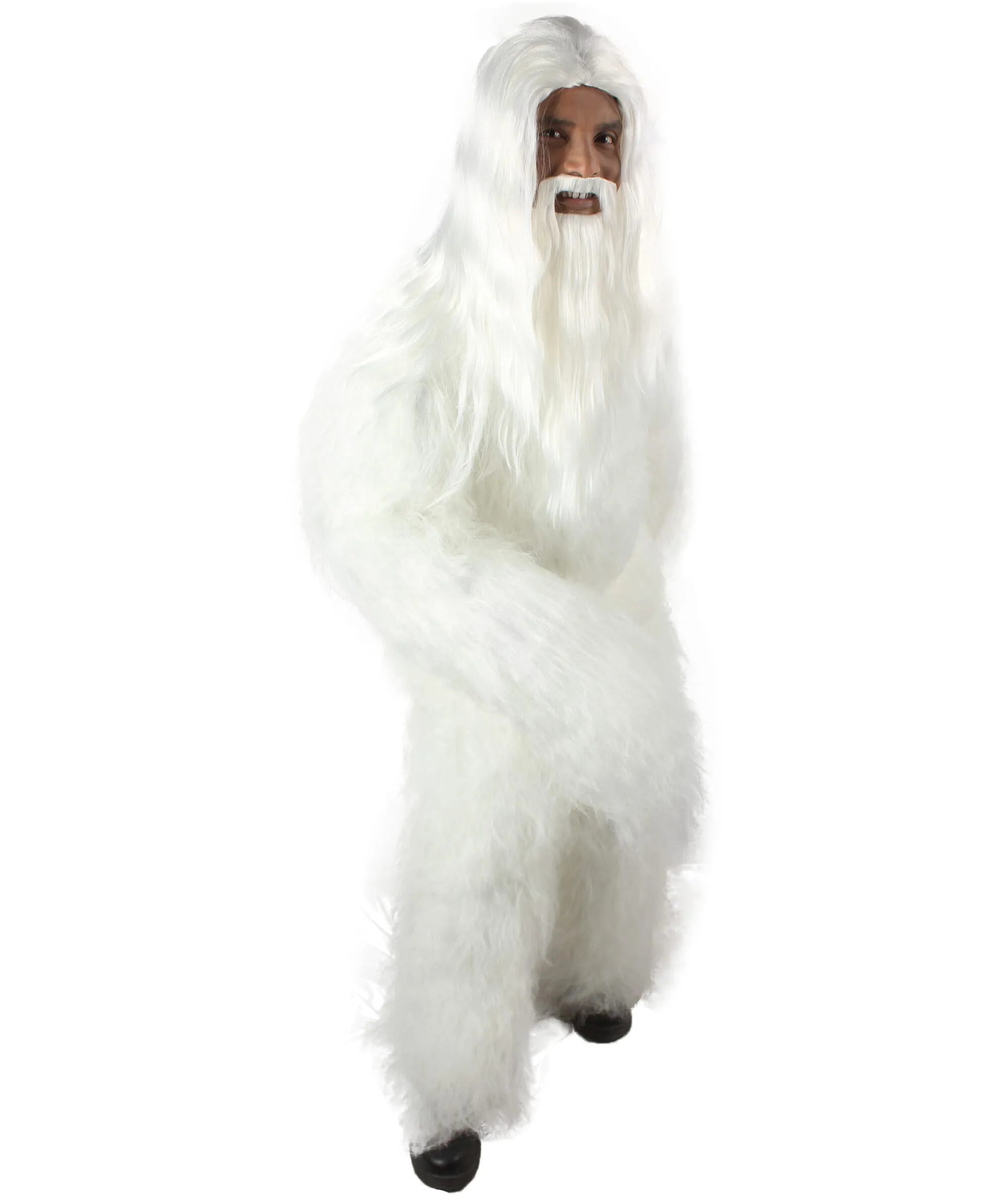 Adult Unisex Bigfoot Horror Wig with Mustache and Beard Bundle | Multiple Color Options