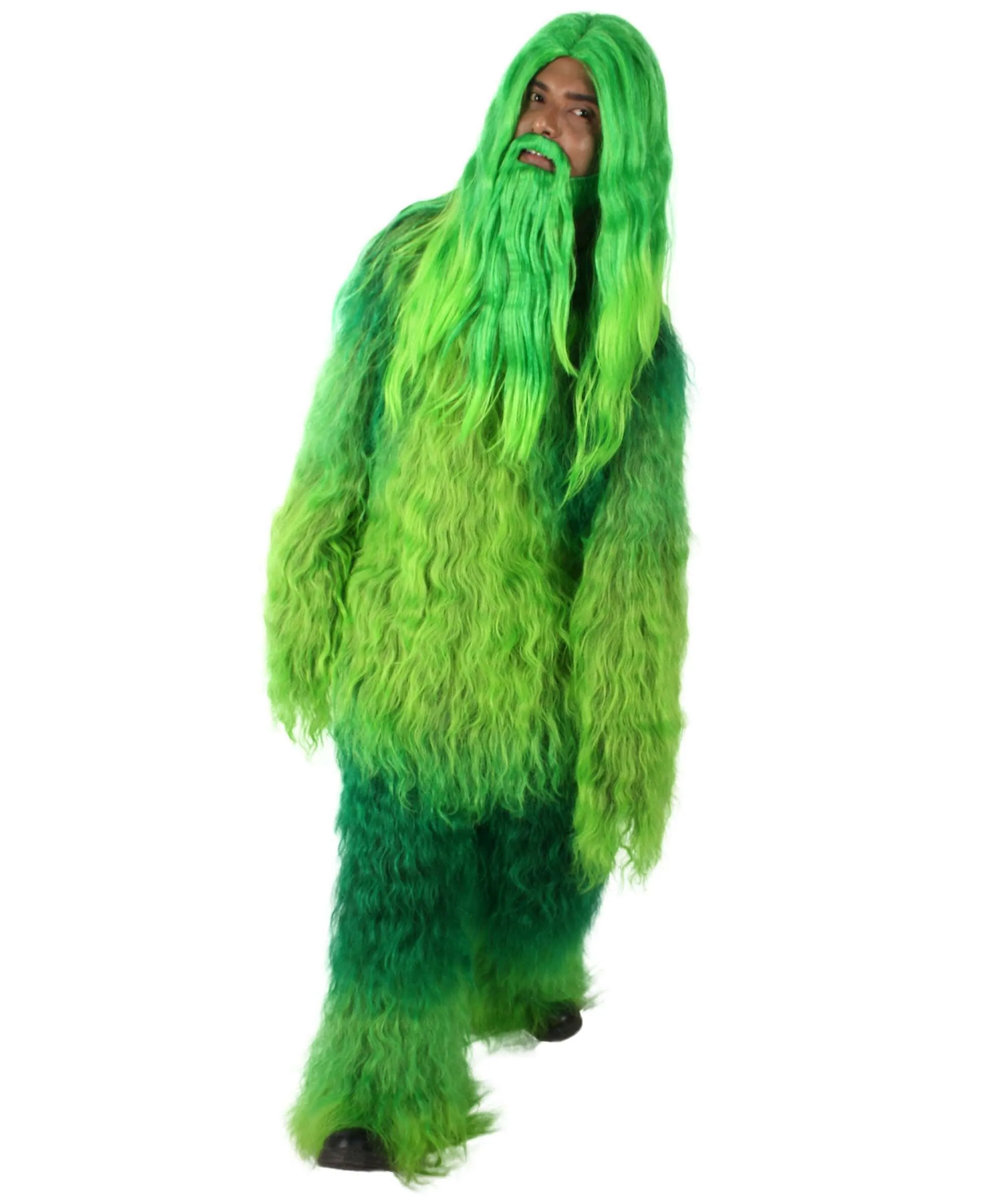 Adult Unisex Bigfoot Horror Wig with Mustache and Beard Bundle | Multiple Color Options