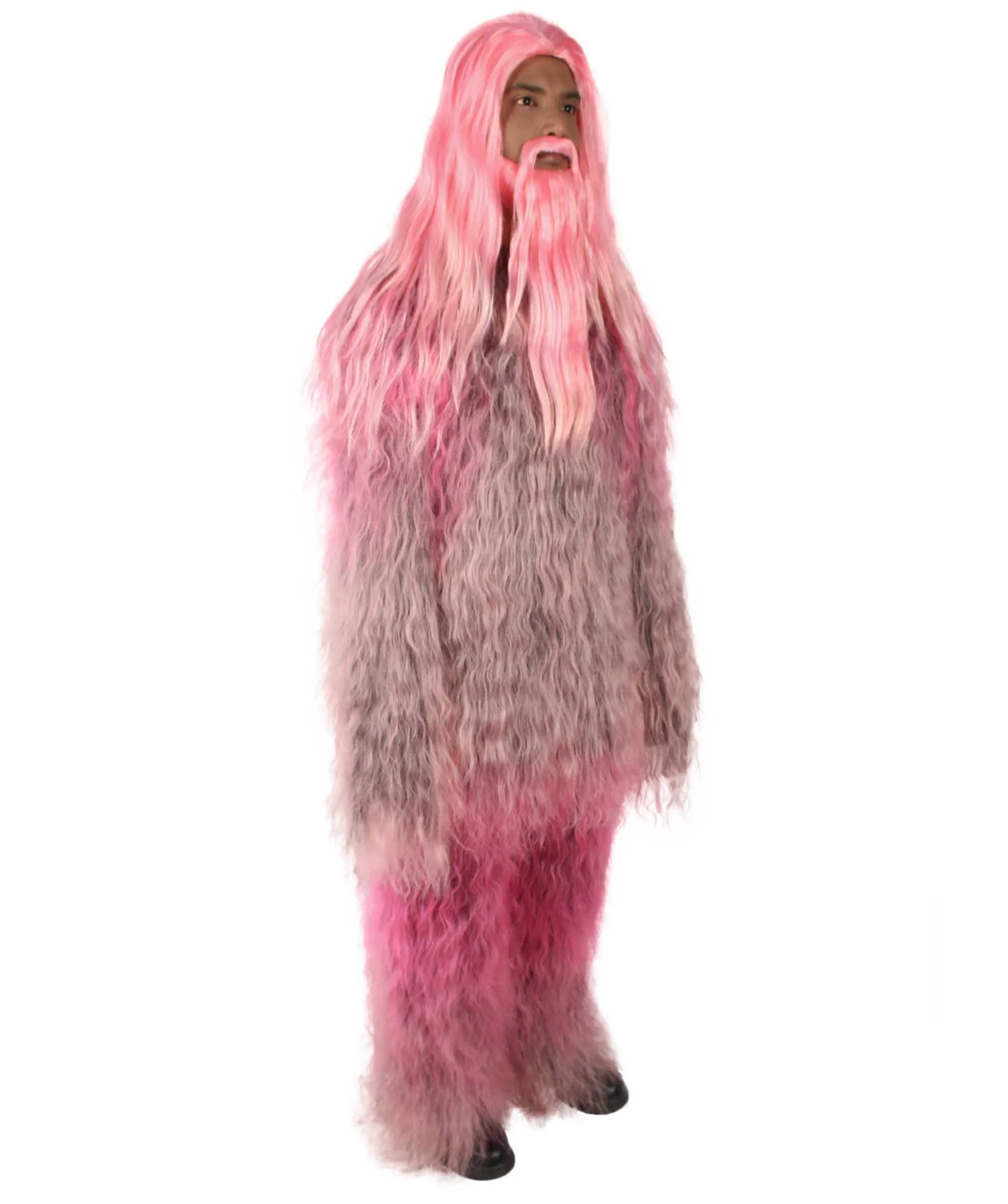 Adult Unisex Bigfoot Horror Wig with Mustache and Beard Bundle | Multiple Color Options