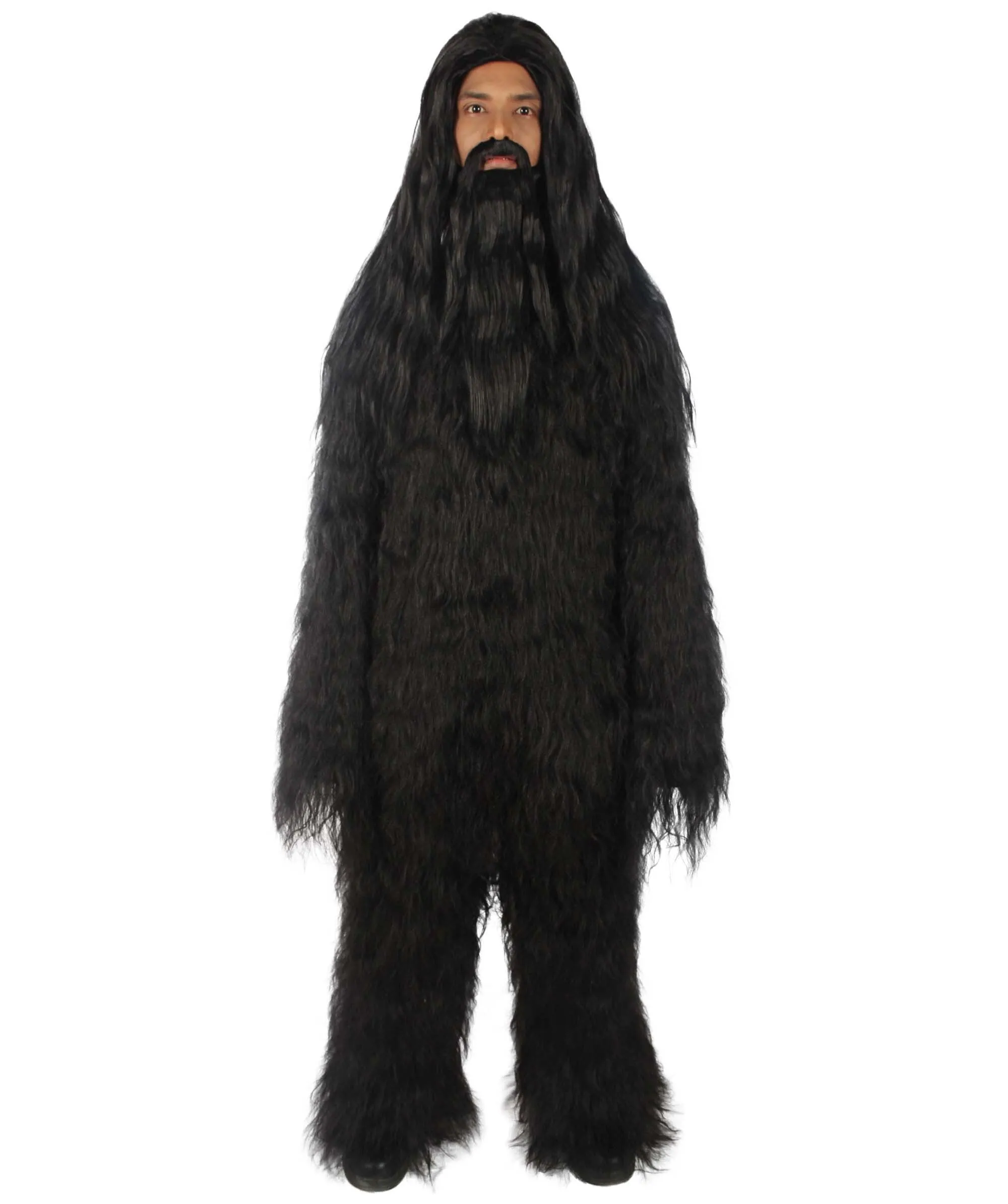 Adult Unisex Bigfoot Horror Wig with Mustache and Beard Bundle | Multiple Color Options