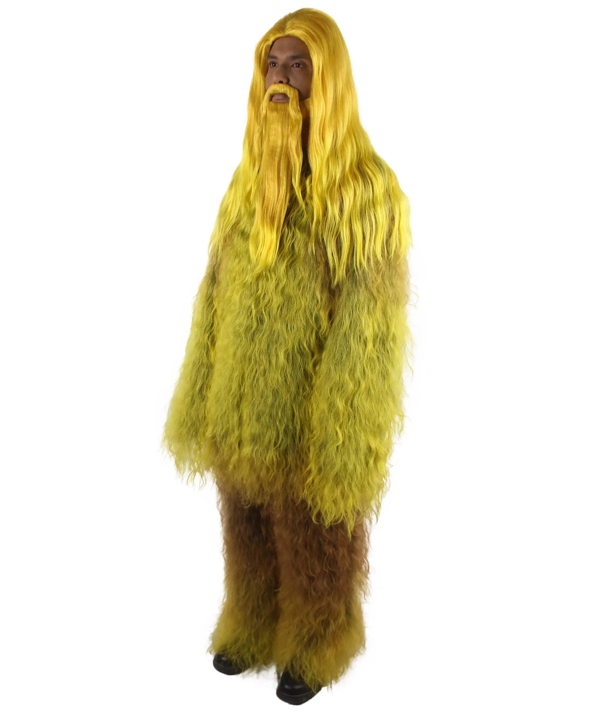 Adult Unisex Bigfoot Horror Wig with Mustache and Beard Bundle | Multiple Color Options