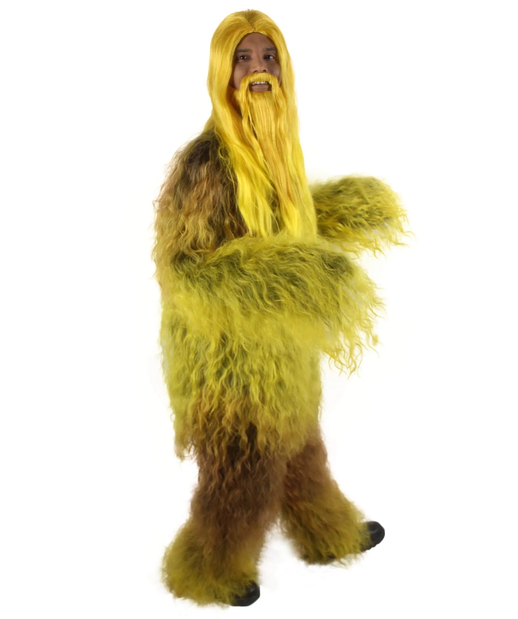 Adult Unisex Bigfoot Horror Wig with Mustache and Beard Bundle | Multiple Color Options