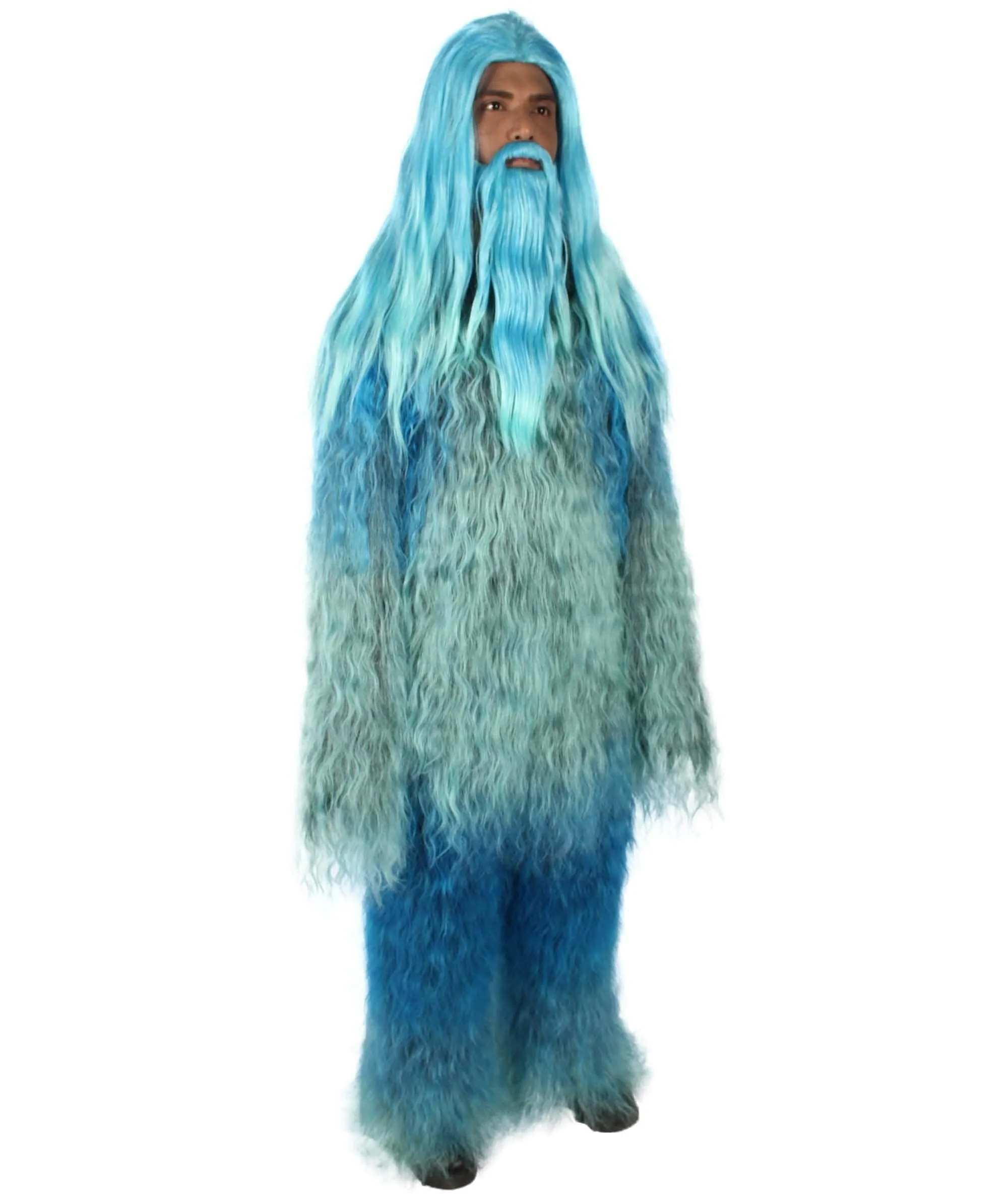 Adult Unisex Bigfoot Horror Wig with Mustache and Beard Bundle | Multiple Color Options