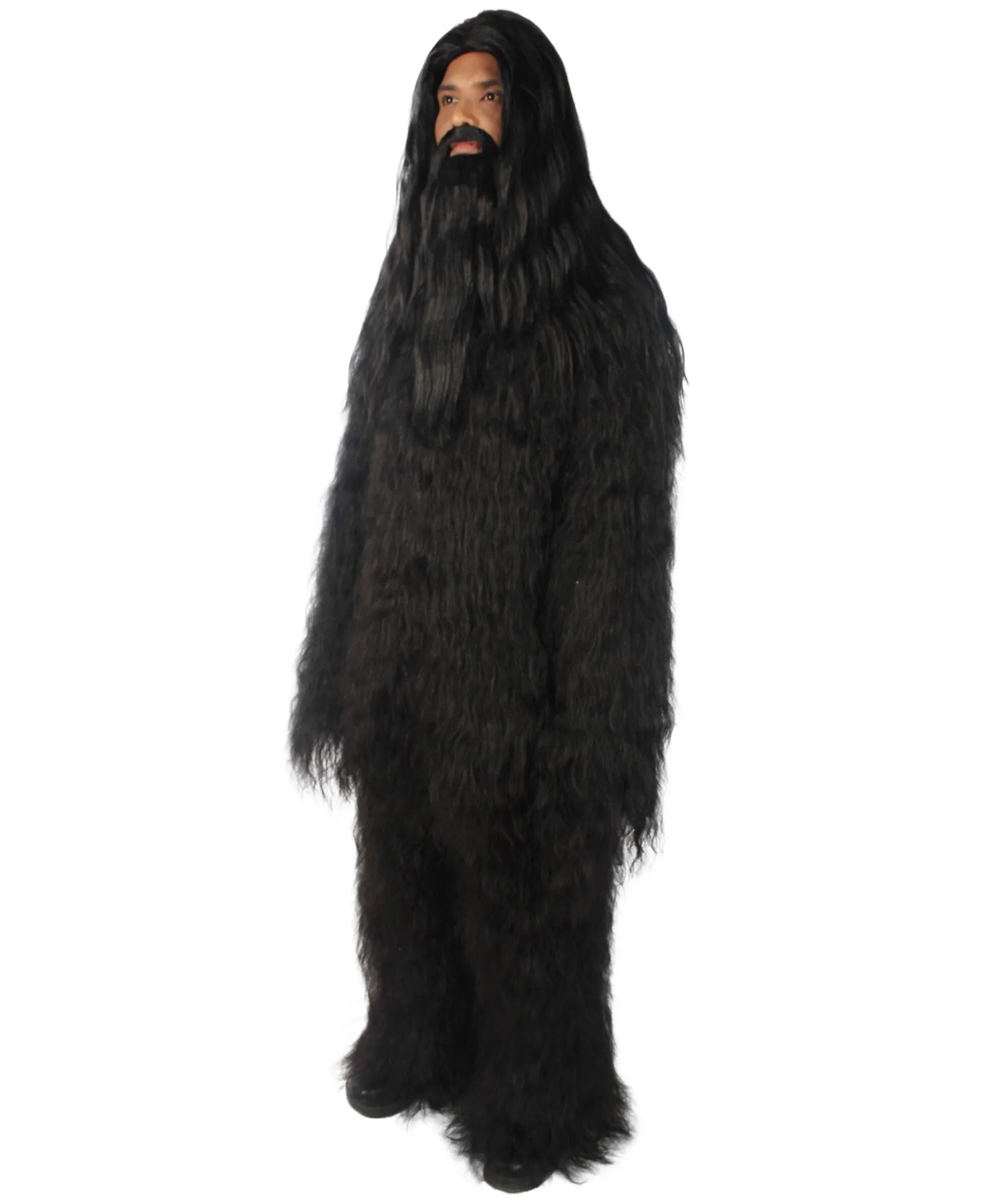 Adult Unisex Bigfoot Horror Wig with Mustache and Beard Bundle | Multiple Color Options