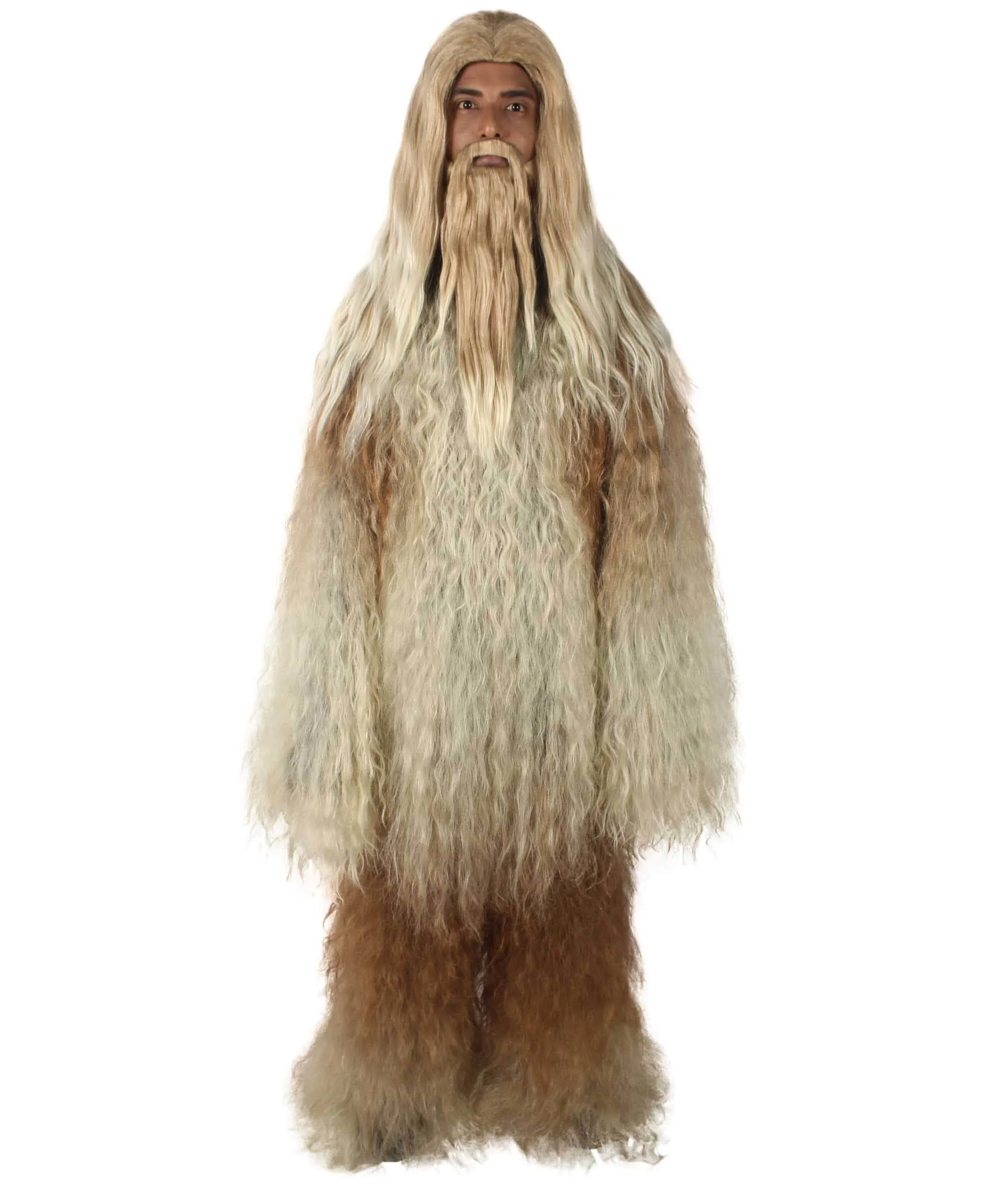 Adult Unisex Bigfoot Horror Wig with Mustache and Beard Bundle | Multiple Color Options