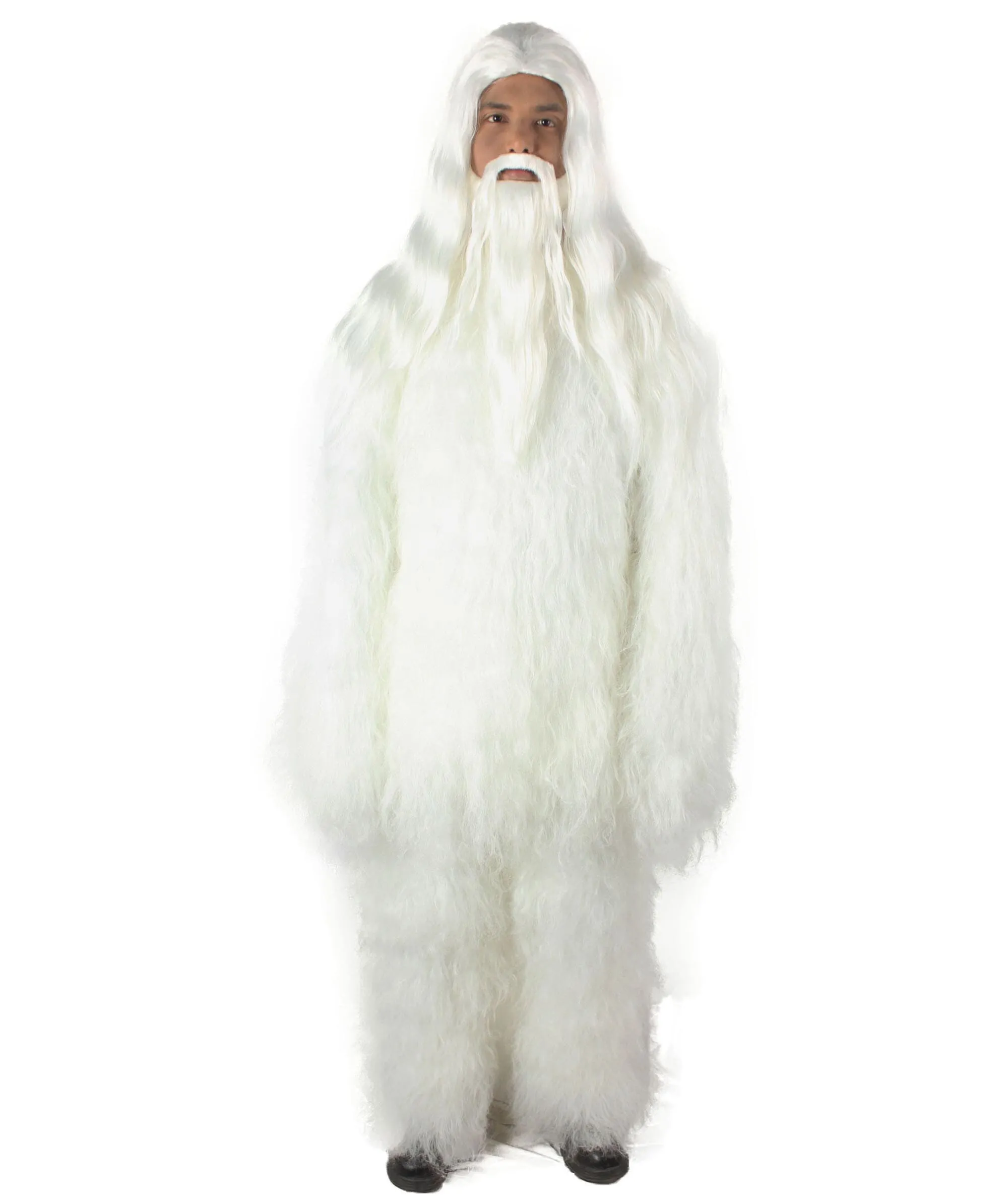 Adult Unisex Bigfoot Horror Wig with Mustache and Beard Bundle | Multiple Color Options