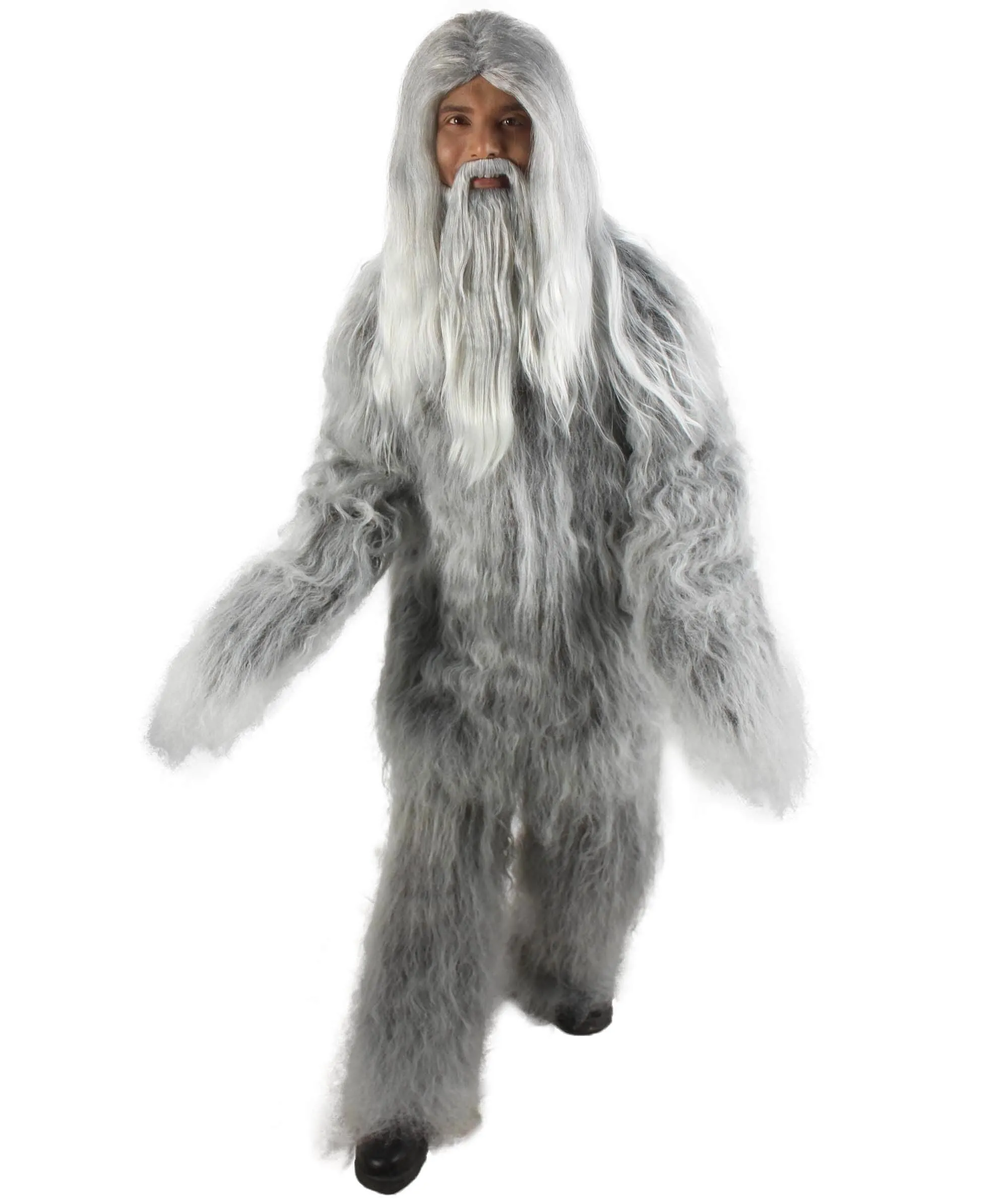 Adult Unisex Bigfoot Horror Wig with Mustache and Beard Bundle | Multiple Color Options