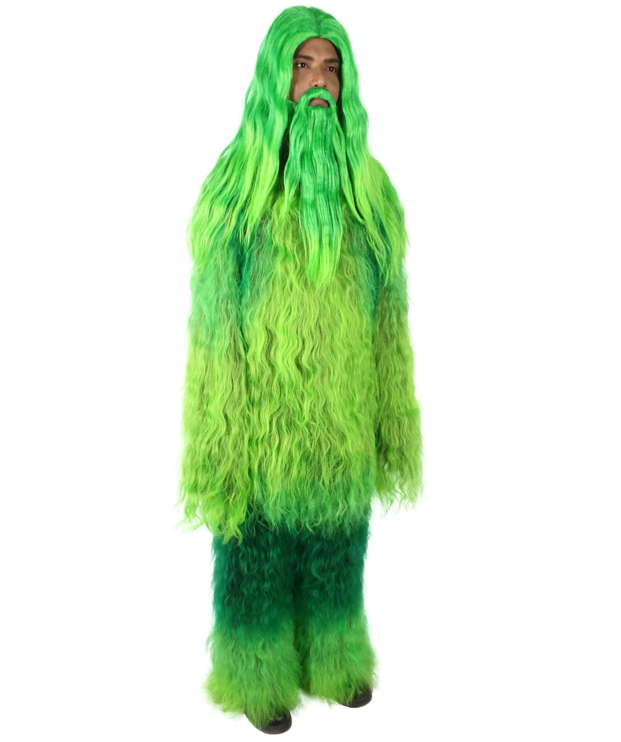 Adult Unisex Bigfoot Horror Wig with Mustache and Beard Bundle | Multiple Color Options