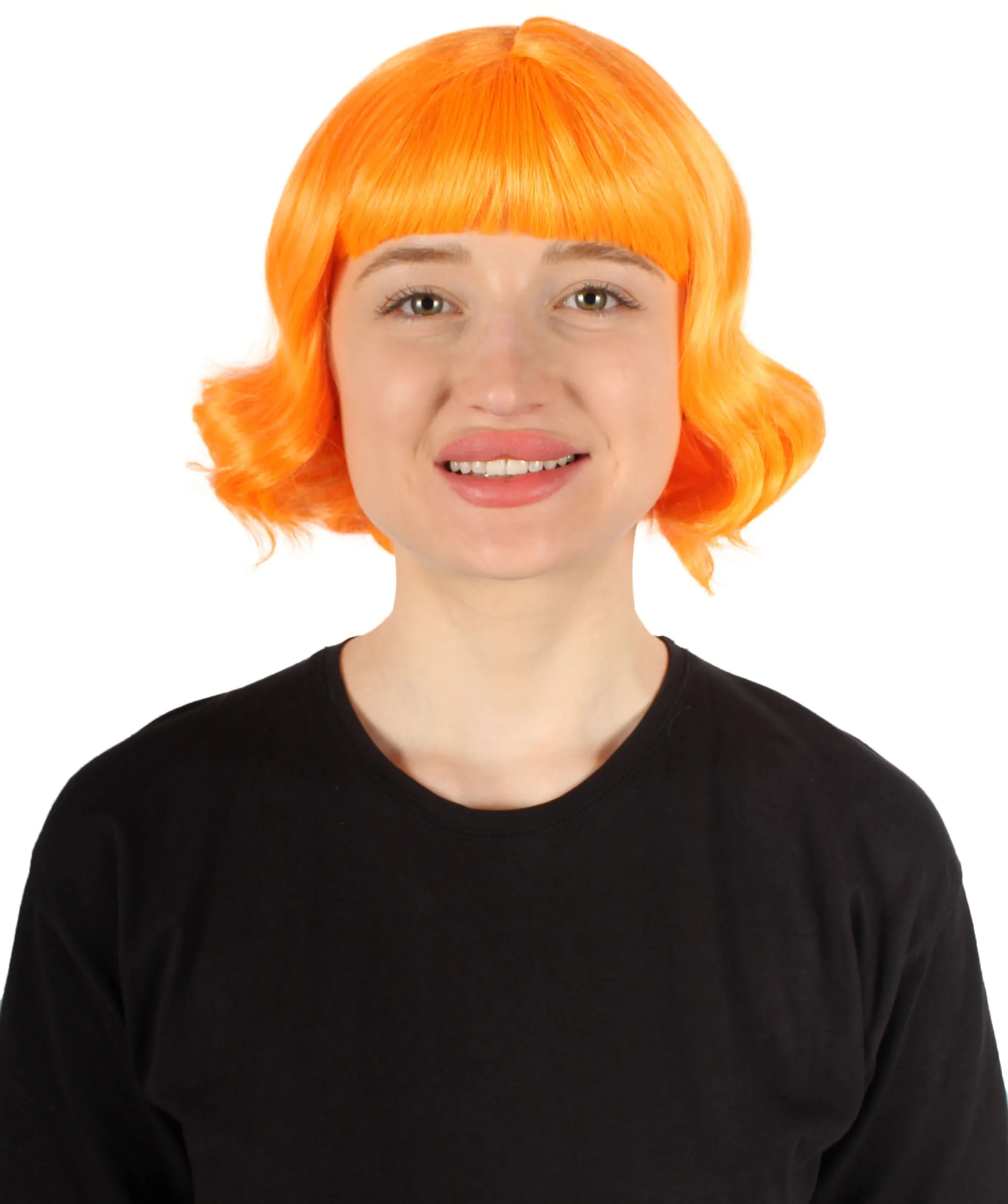 Adult Women's 11" Inch Medium Length Wavy Pop Icon Wig, Multiple Color Synthetic Fiber Hair | HPO