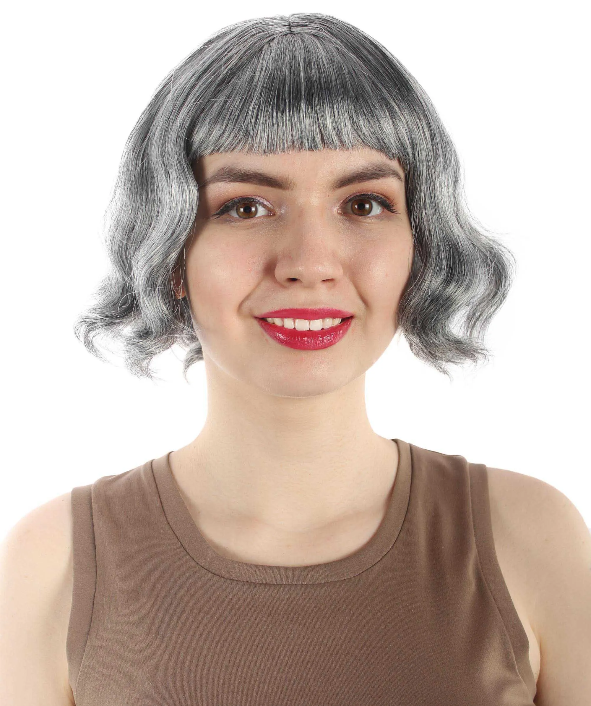 Adult Women's 11" Inch Medium Length Wavy Pop Icon Wig, Multiple Color Synthetic Fiber Hair | HPO