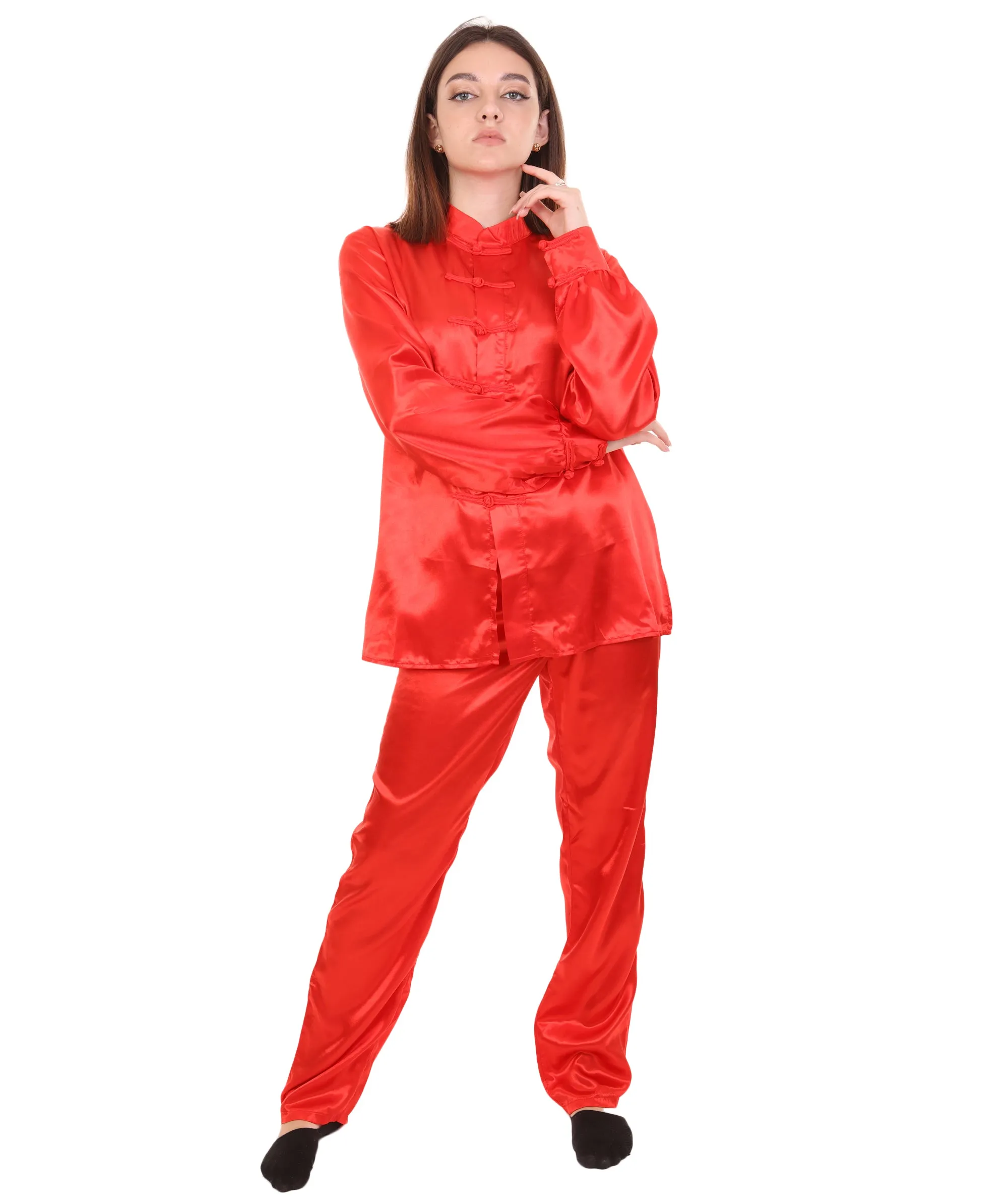 Adult Women's Chinese Traditional Kung Fu Costume | Multiple Color Options Cosplay Costume