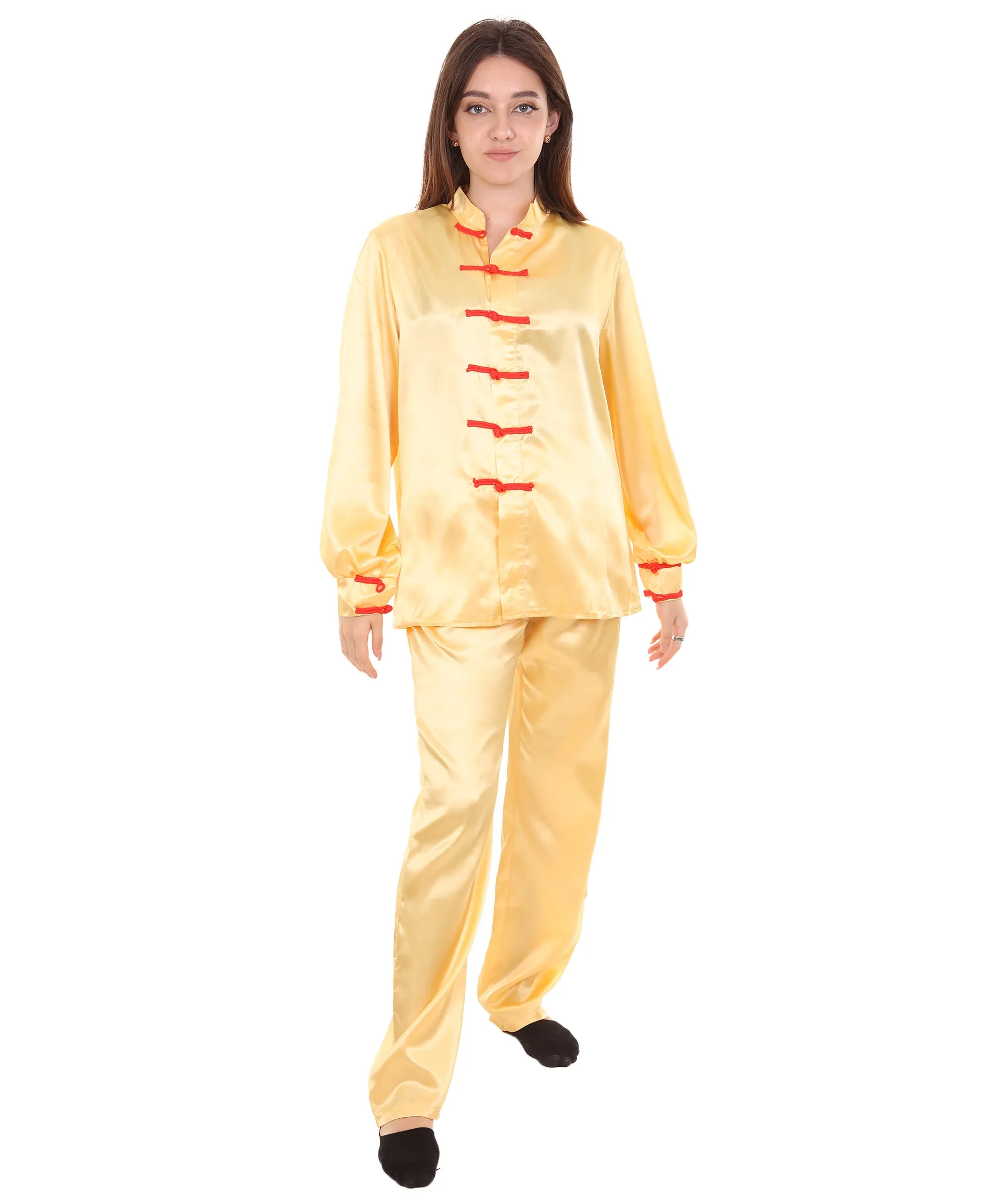 Adult Women's Chinese Traditional Kung Fu Costume | Multiple Color Options Cosplay Costume