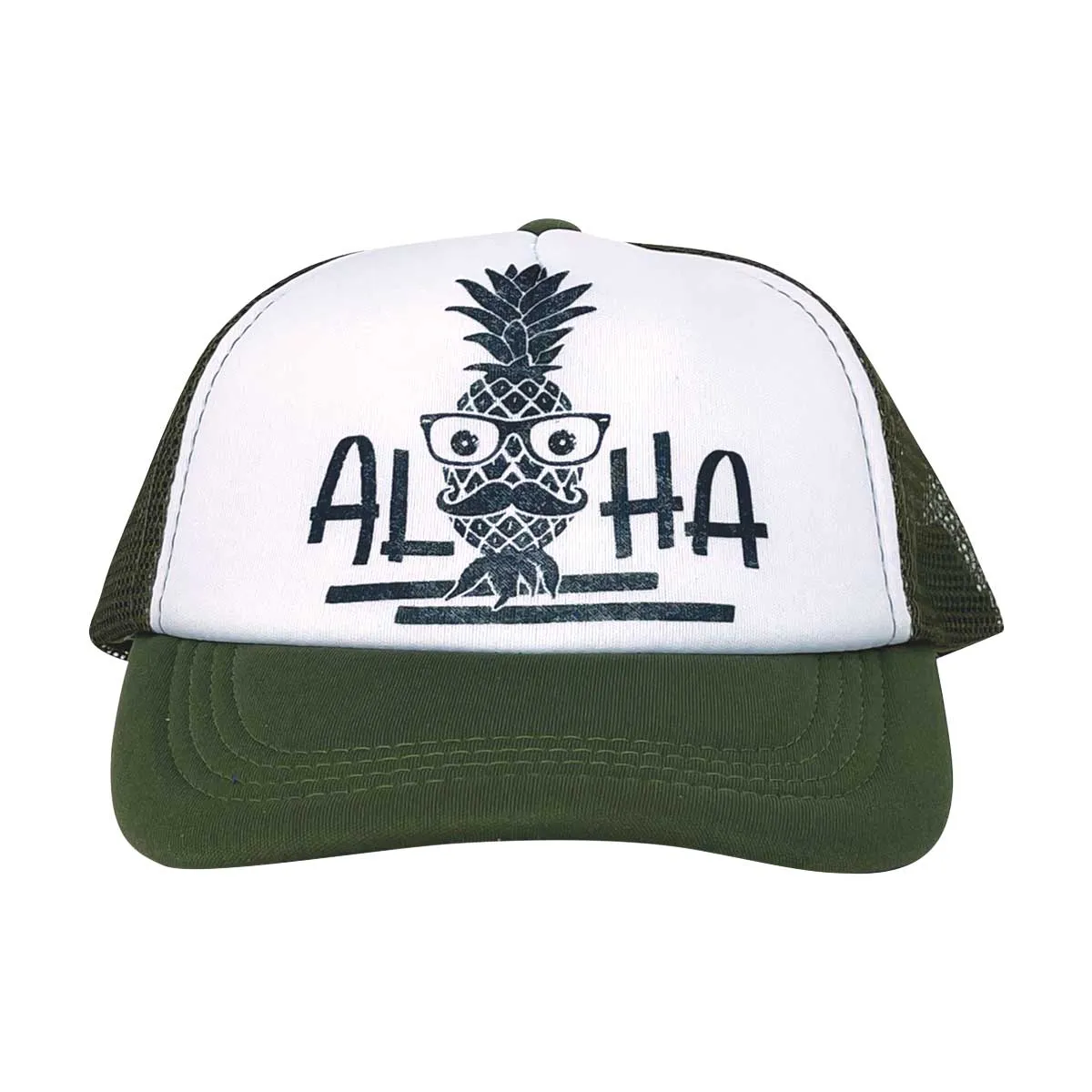 Aloha Mr.Pineapple Mustach Trucker Hat