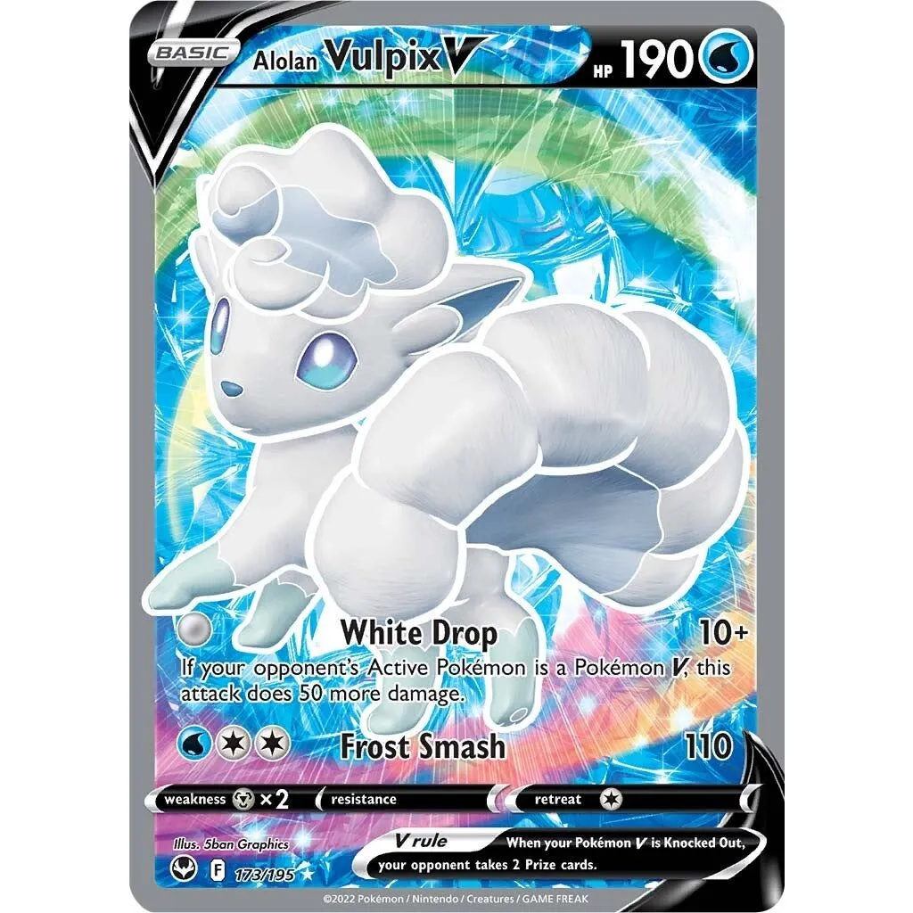 Alolan Vulpix V (173/195) [Sword & Shield: Silver Tempest]